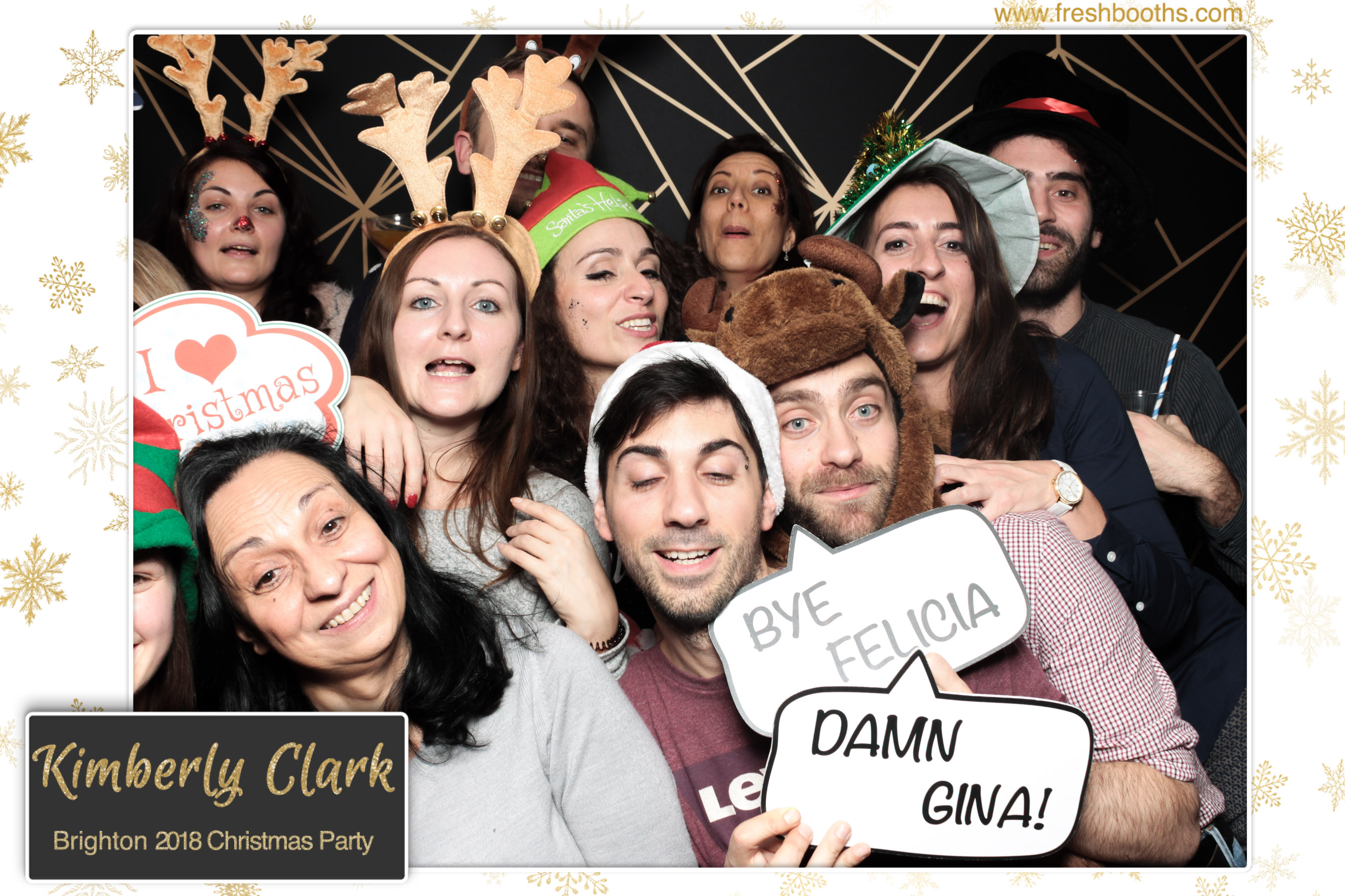 Kimberly Clark Brighton Christmas Party | View more photos from the event at gallery.freshbooths.com/u/FreshBooths/Kimberly-Clark-Brighton-Christmas-Party