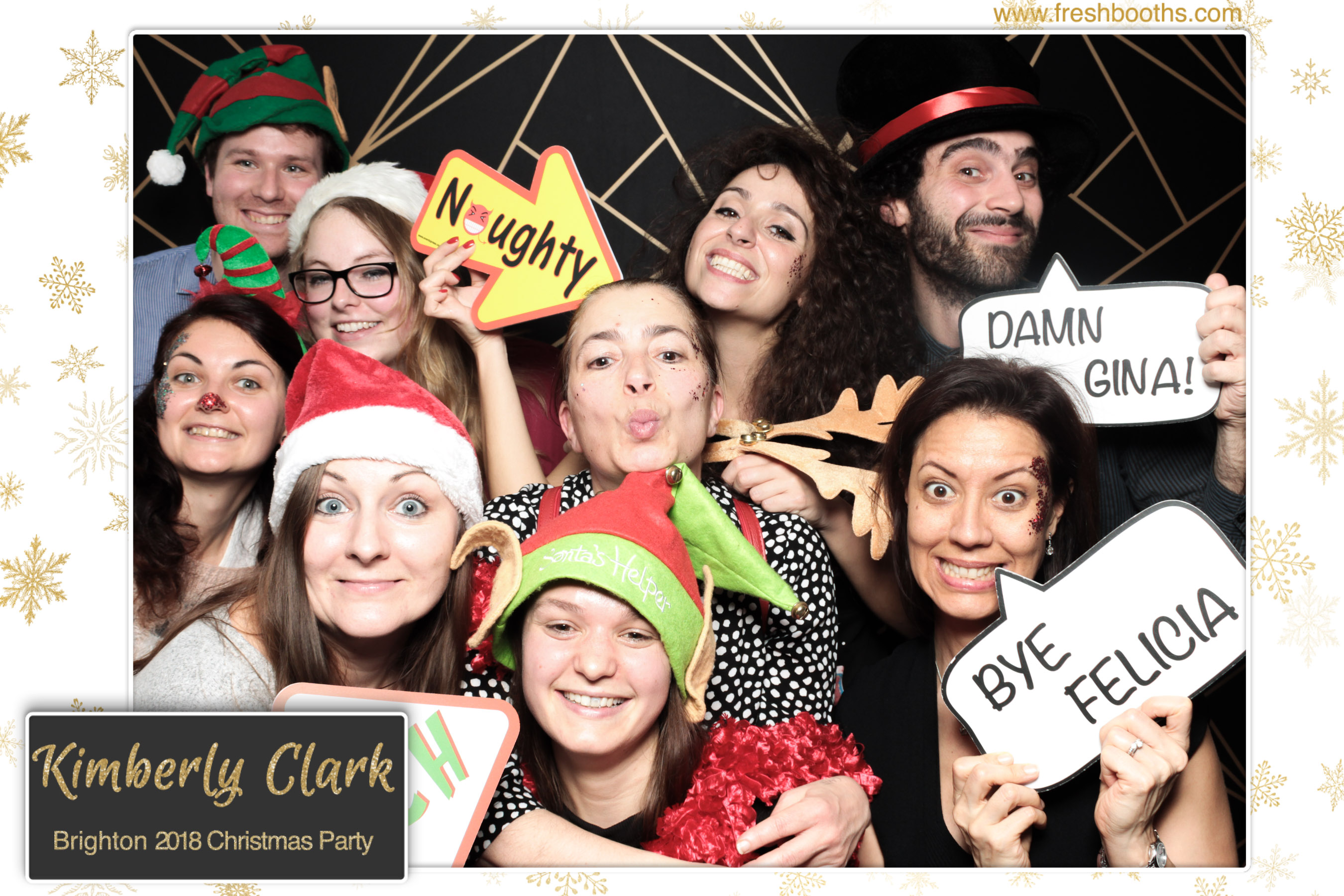Kimberly Clark Brighton Christmas Party | View more photos from the event at gallery.freshbooths.com/u/FreshBooths/Kimberly-Clark-Brighton-Christmas-Party