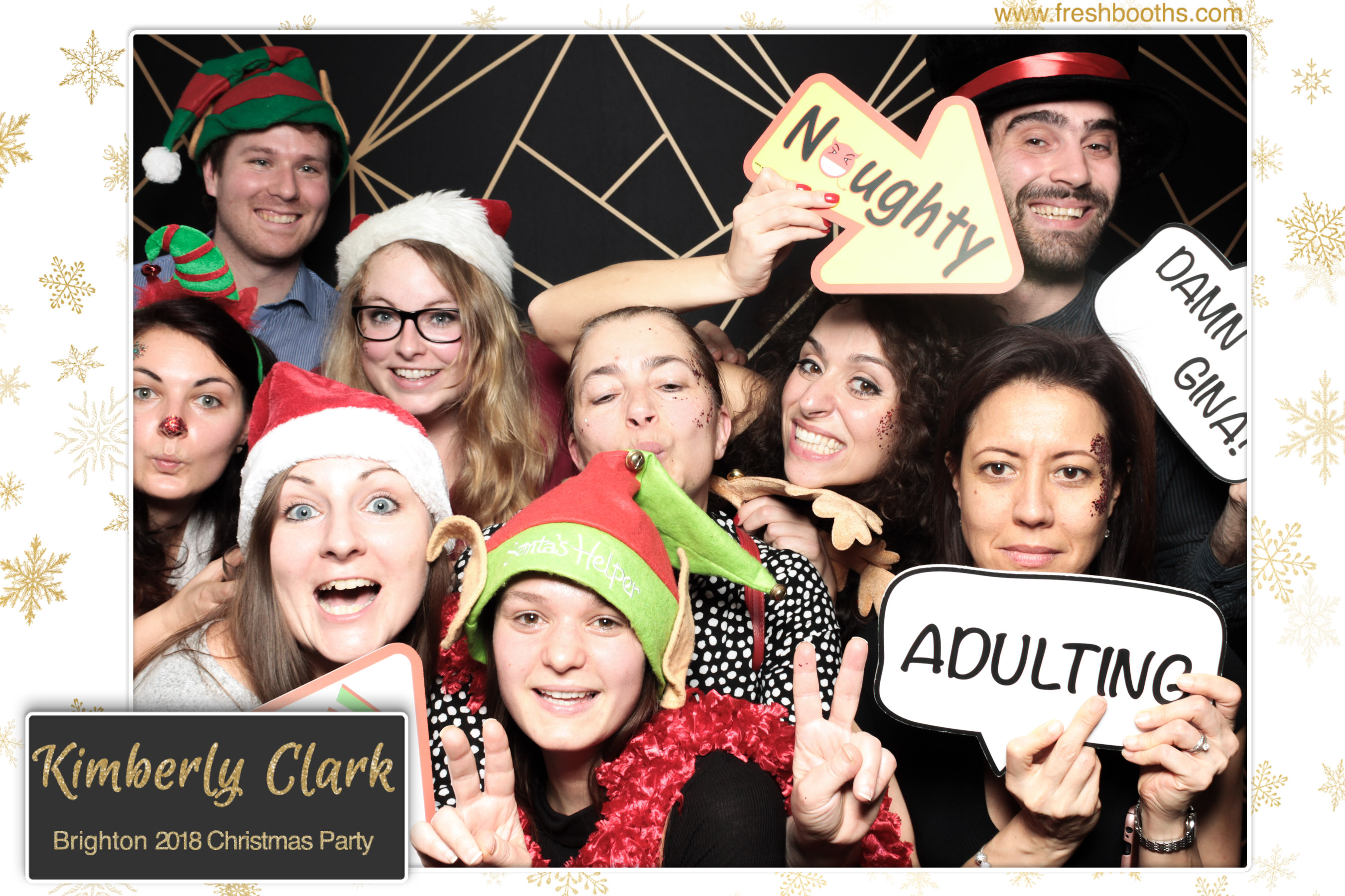 Kimberly Clark Brighton Christmas Party | View more photos from the event at gallery.freshbooths.com/u/FreshBooths/Kimberly-Clark-Brighton-Christmas-Party