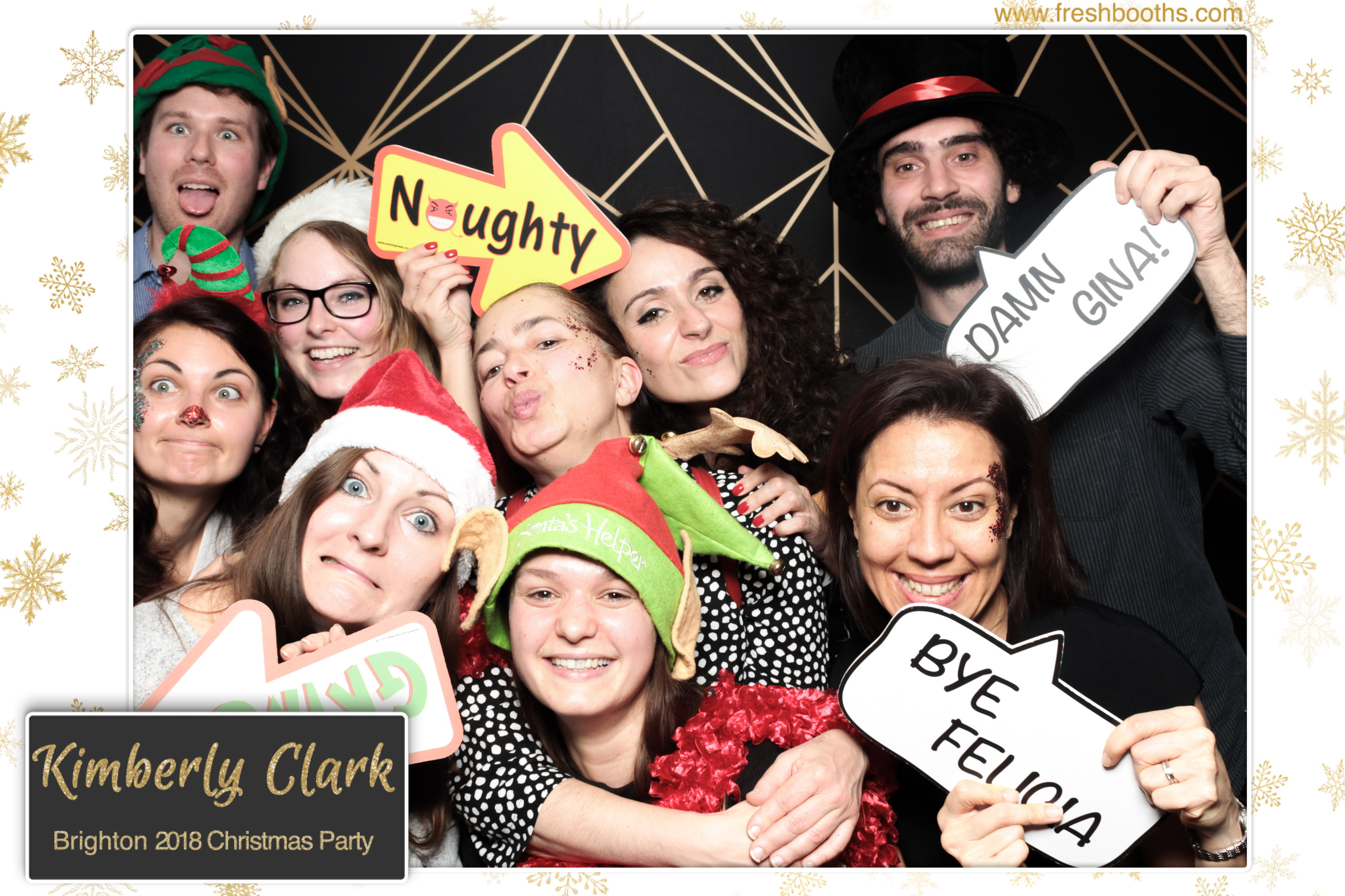 Kimberly Clark Brighton Christmas Party | View more photos from the event at gallery.freshbooths.com/u/FreshBooths/Kimberly-Clark-Brighton-Christmas-Party