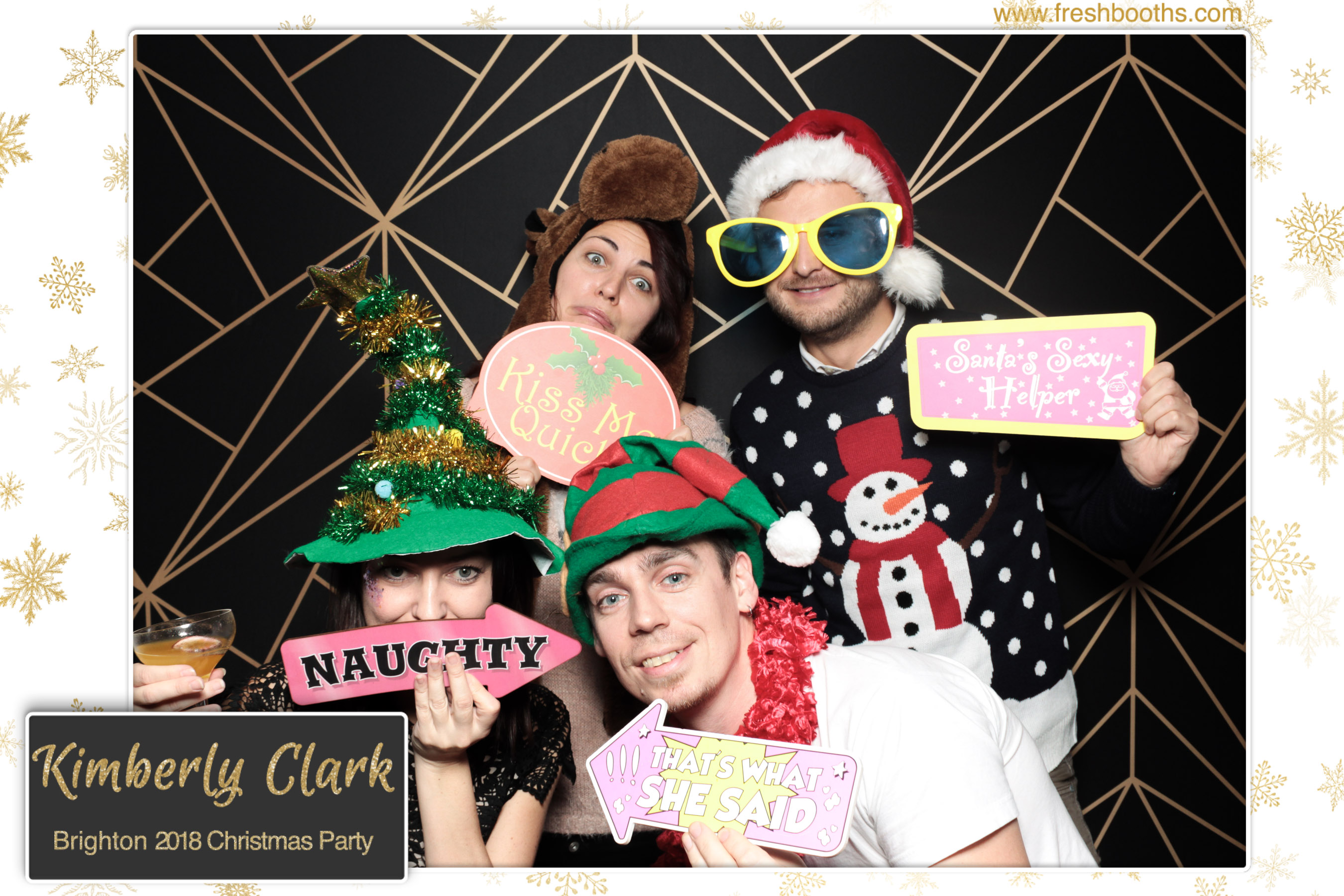 Kimberly Clark Brighton Christmas Party | View more photos from the event at gallery.freshbooths.com/u/FreshBooths/Kimberly-Clark-Brighton-Christmas-Party