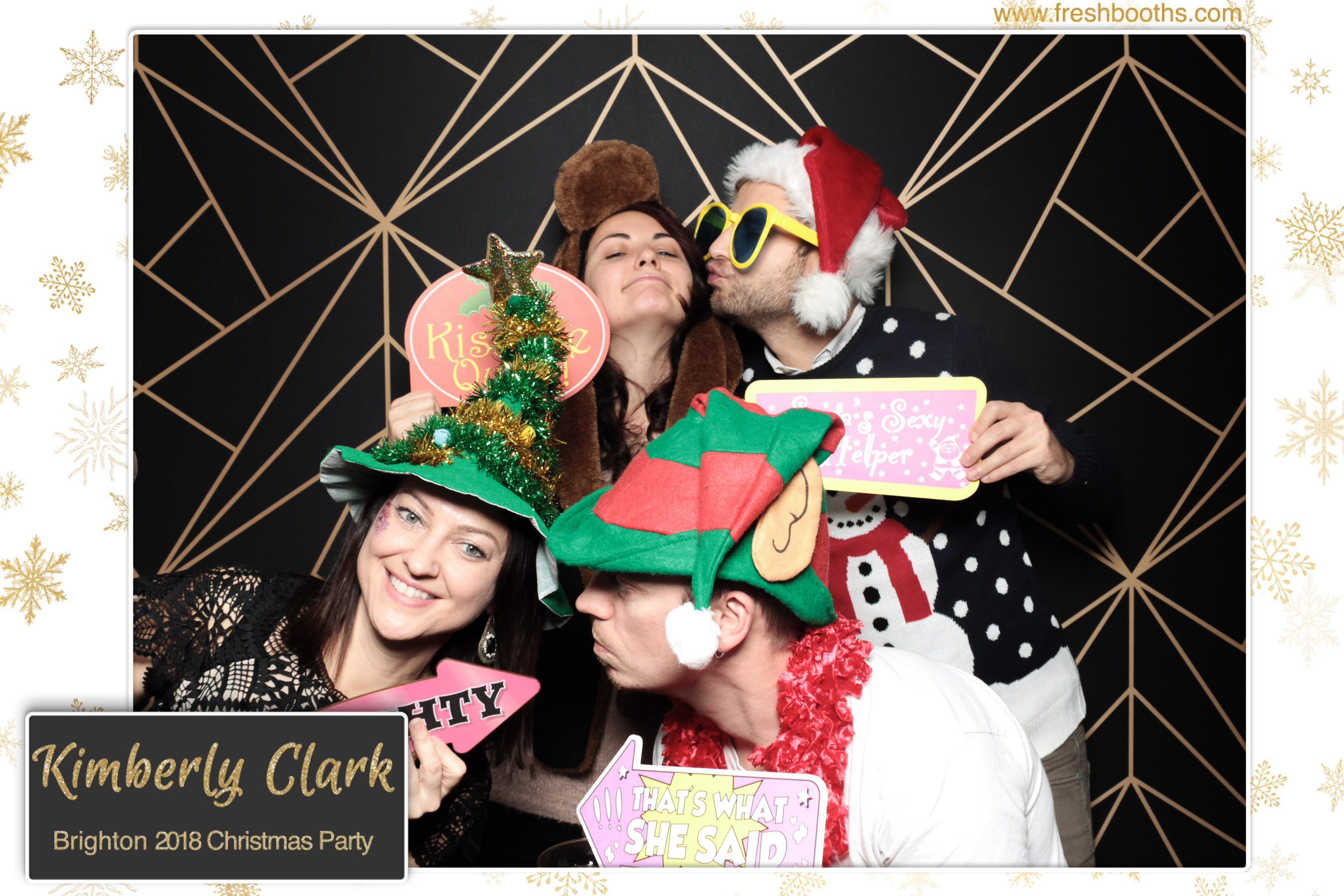 Kimberly Clark Brighton Christmas Party | View more photos from the event at gallery.freshbooths.com/u/FreshBooths/Kimberly-Clark-Brighton-Christmas-Party