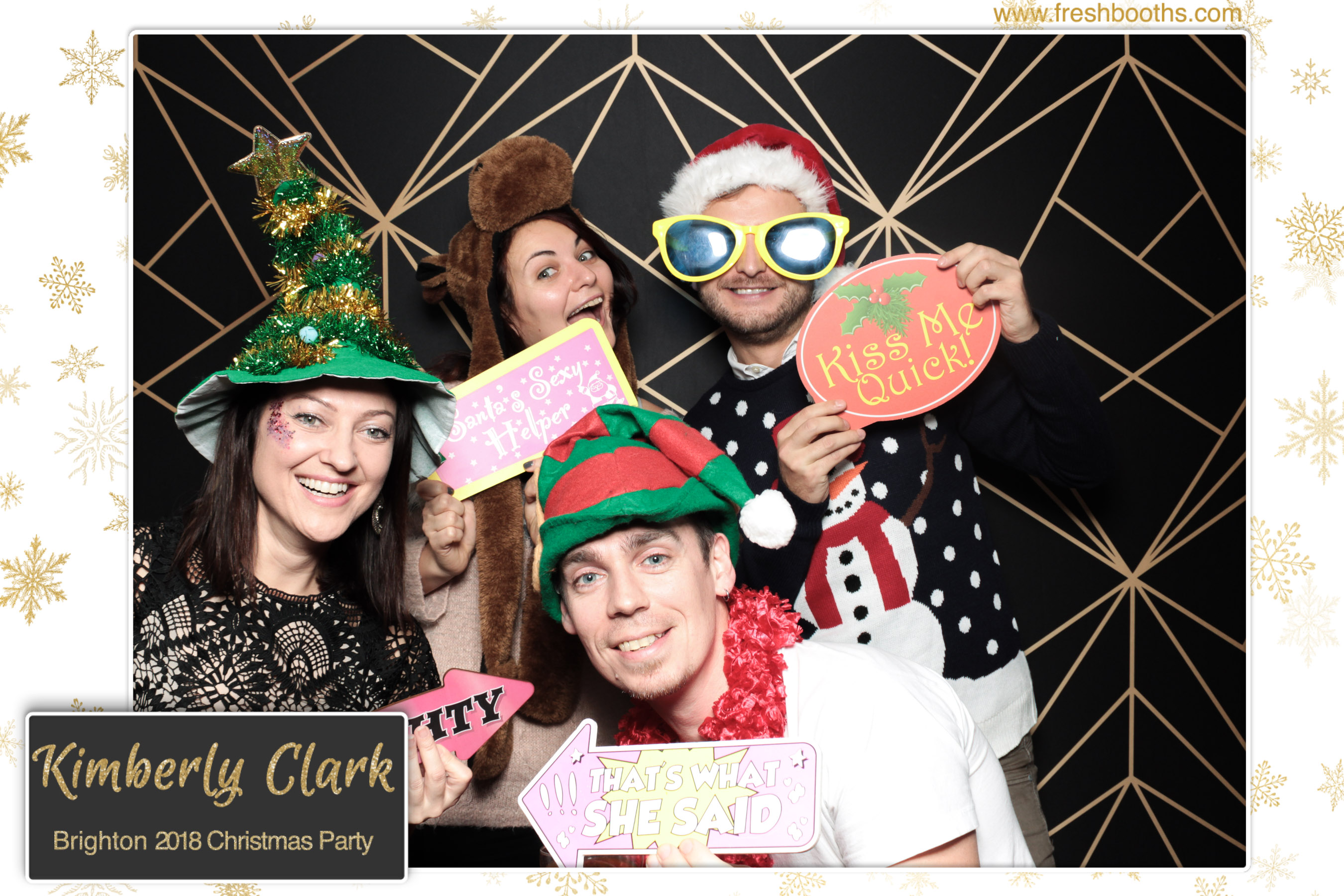 Kimberly Clark Brighton Christmas Party | View more photos from the event at gallery.freshbooths.com/u/FreshBooths/Kimberly-Clark-Brighton-Christmas-Party