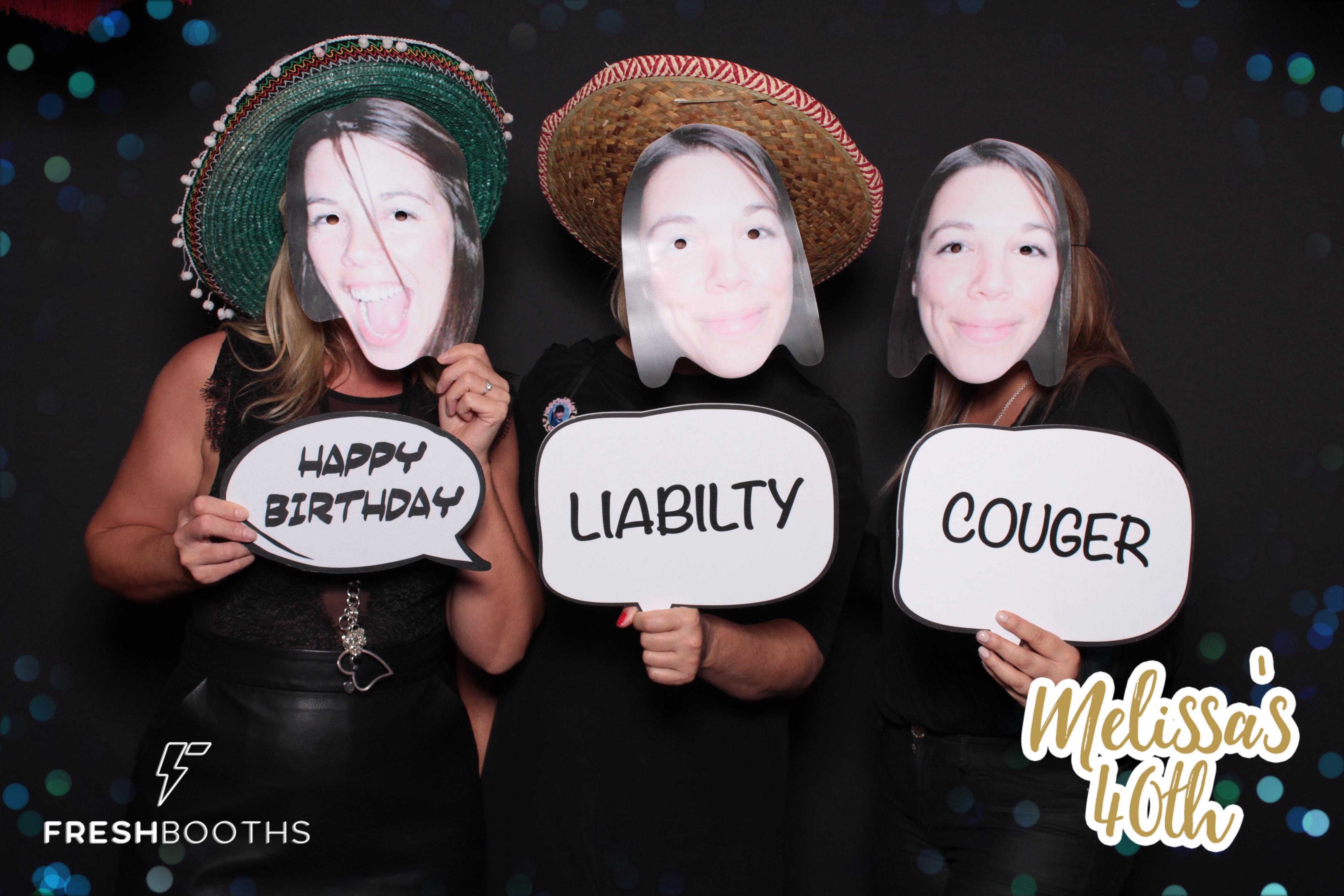 Melissa's 40th Birthday Bash | View more photos from the event at gallery.freshbooths.com/u/FreshBooths/Melissas-40th-Birthday-Bash
