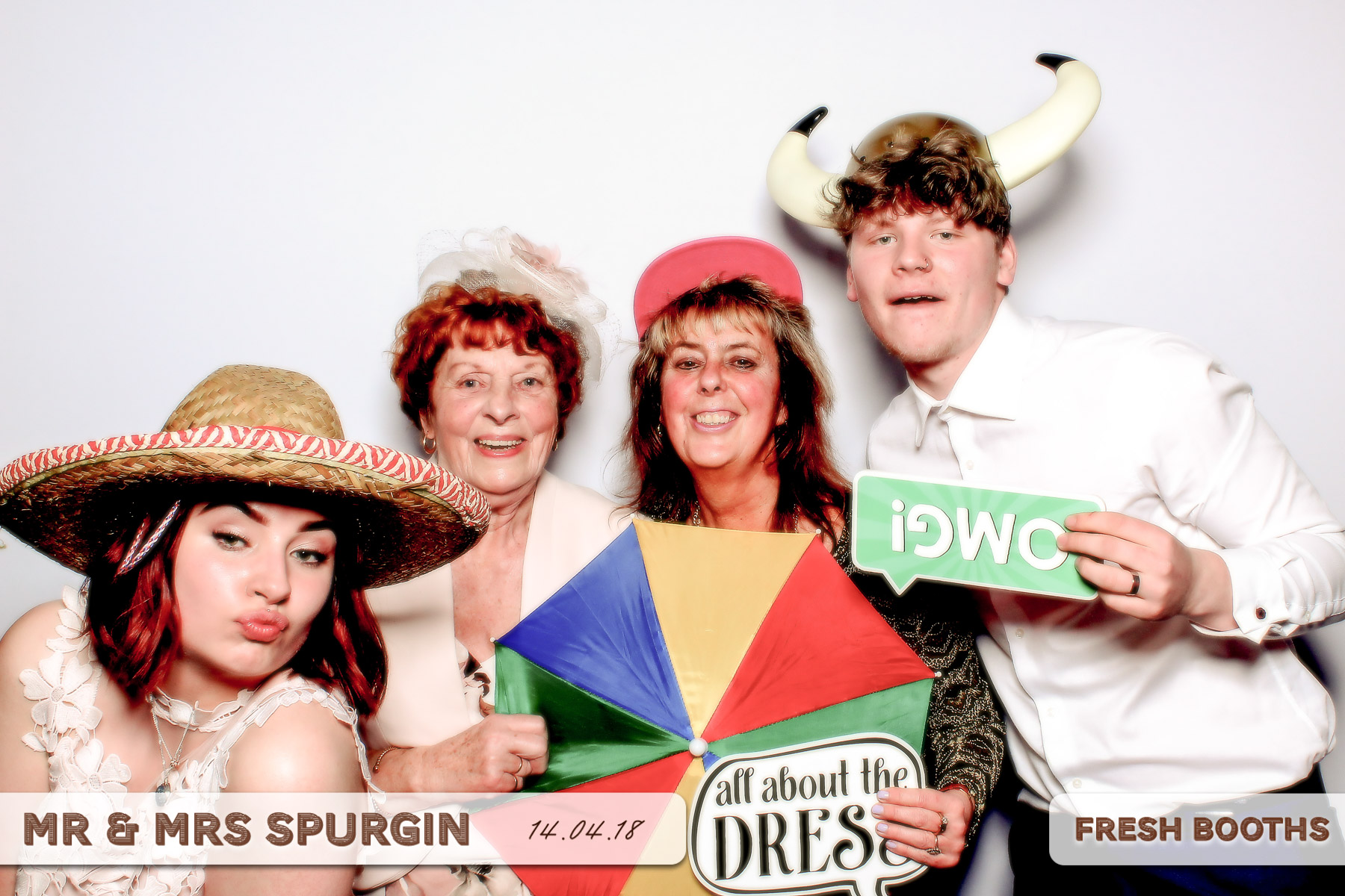 Mr & Mrs Spurgin | View more photos from the event at gallery.freshbooths.com/u/FreshBooths/Mr-Mrs-Spurgin