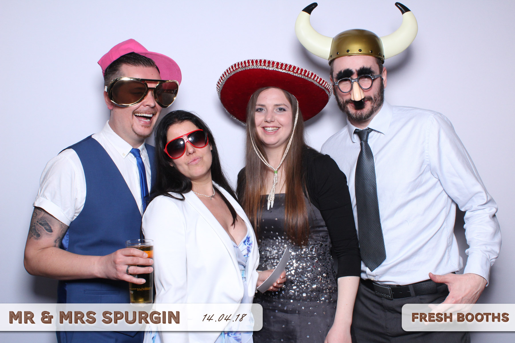 Mr & Mrs Spurgin | View more photos from the event at gallery.freshbooths.com/u/FreshBooths/Mr-Mrs-Spurgin