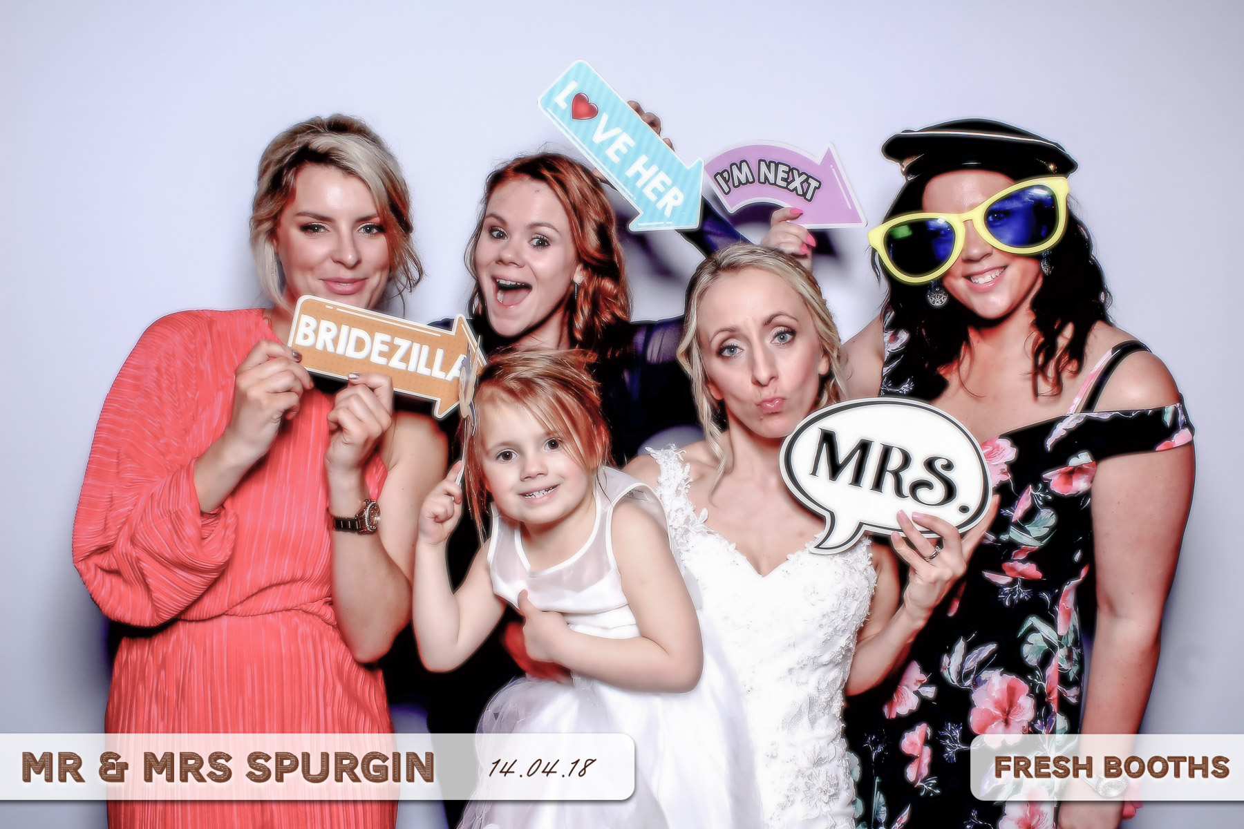 Mr & Mrs Spurgin | View more photos from the event at gallery.freshbooths.com/u/FreshBooths/Mr-Mrs-Spurgin