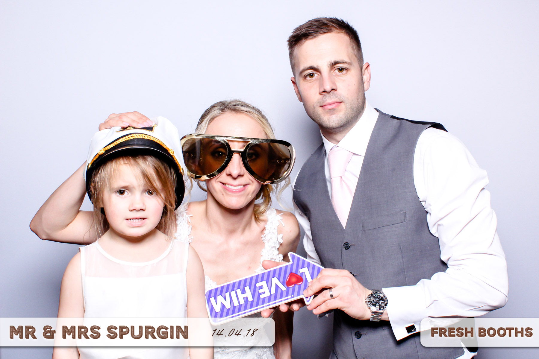 Mr & Mrs Spurgin | View more photos from the event at gallery.freshbooths.com/u/FreshBooths/Mr-Mrs-Spurgin
