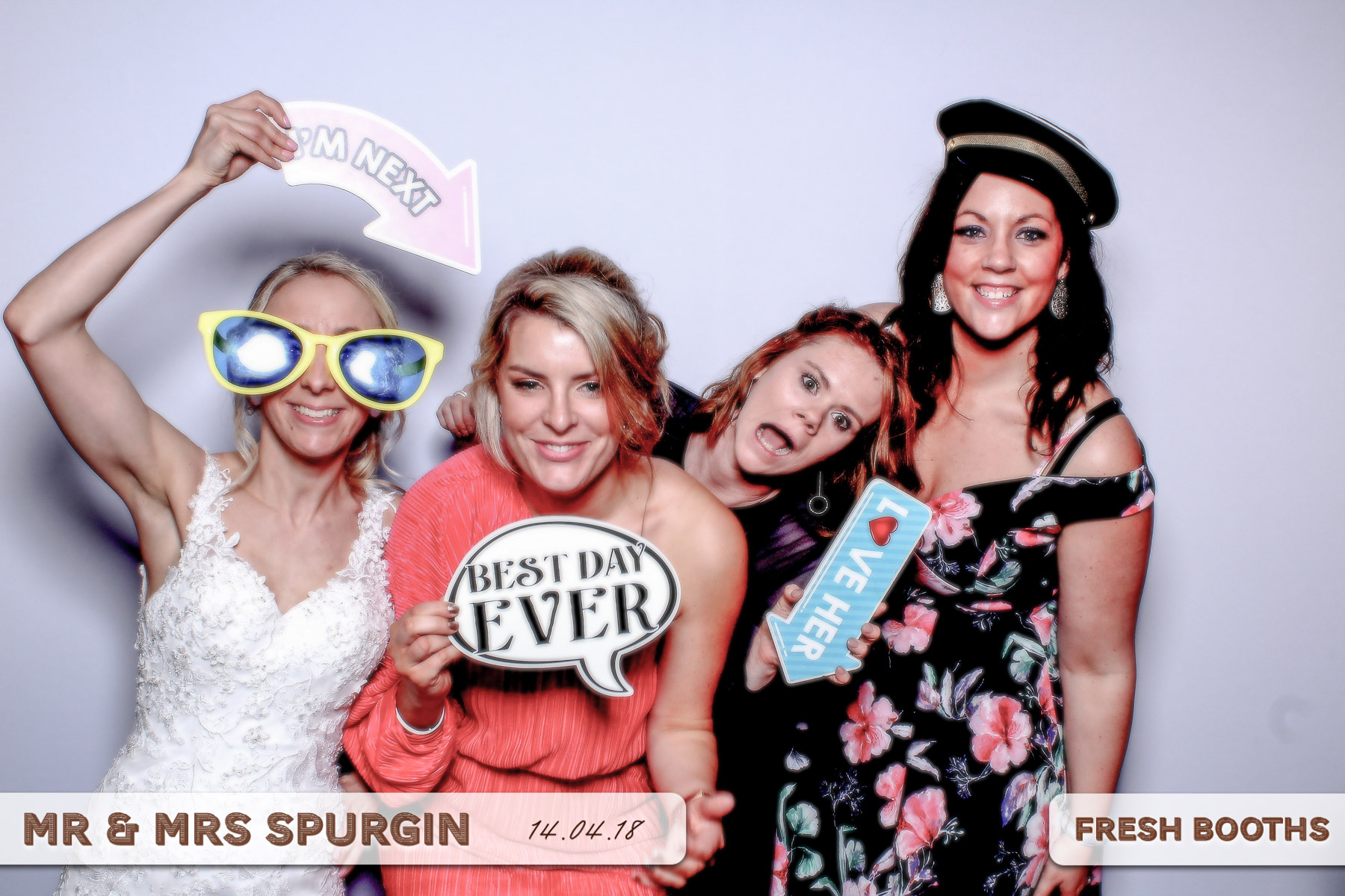 Mr & Mrs Spurgin | View more photos from the event at gallery.freshbooths.com/u/FreshBooths/Mr-Mrs-Spurgin