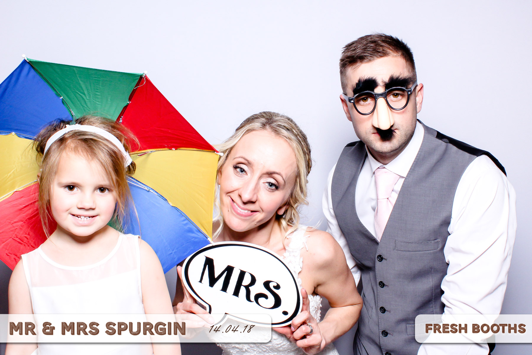 Mr & Mrs Spurgin | View more photos from the event at gallery.freshbooths.com/u/FreshBooths/Mr-Mrs-Spurgin