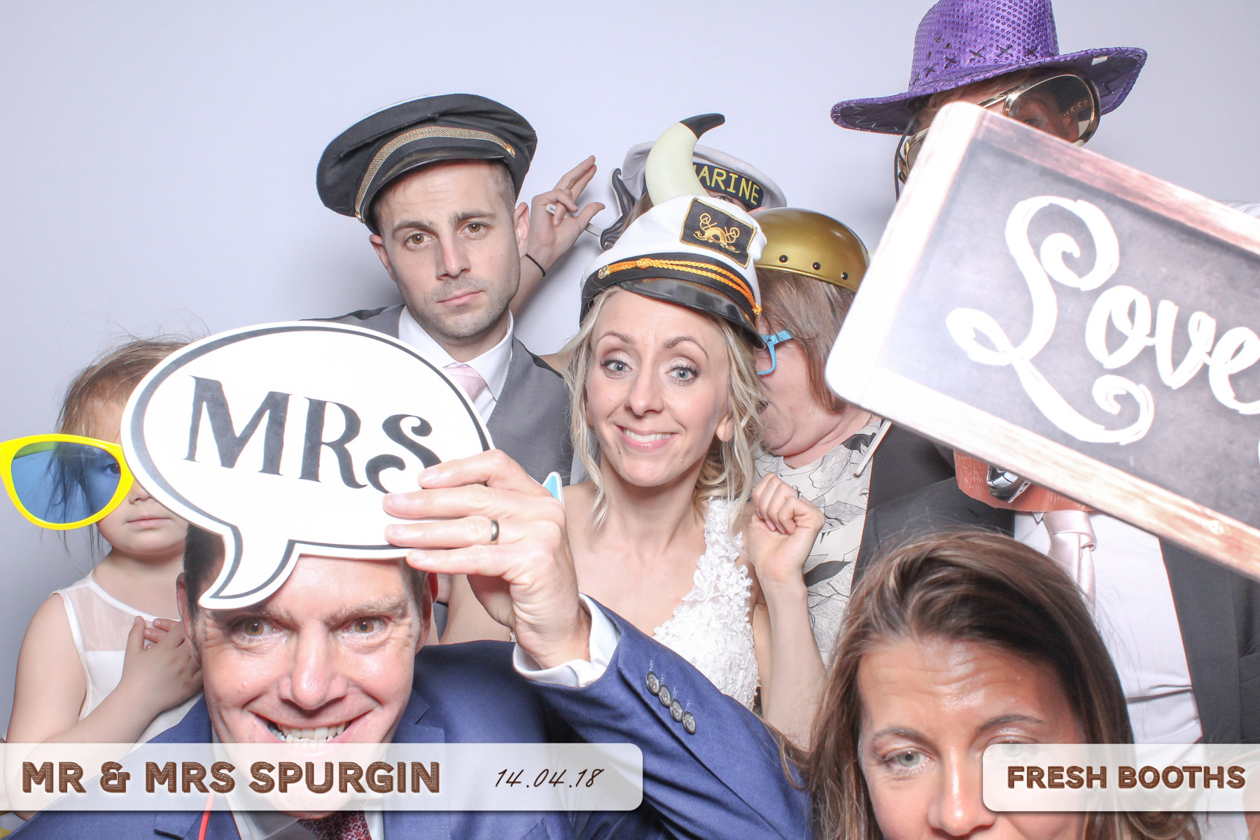 Mr & Mrs Spurgin | View more photos from the event at gallery.freshbooths.com/u/FreshBooths/Mr-Mrs-Spurgin