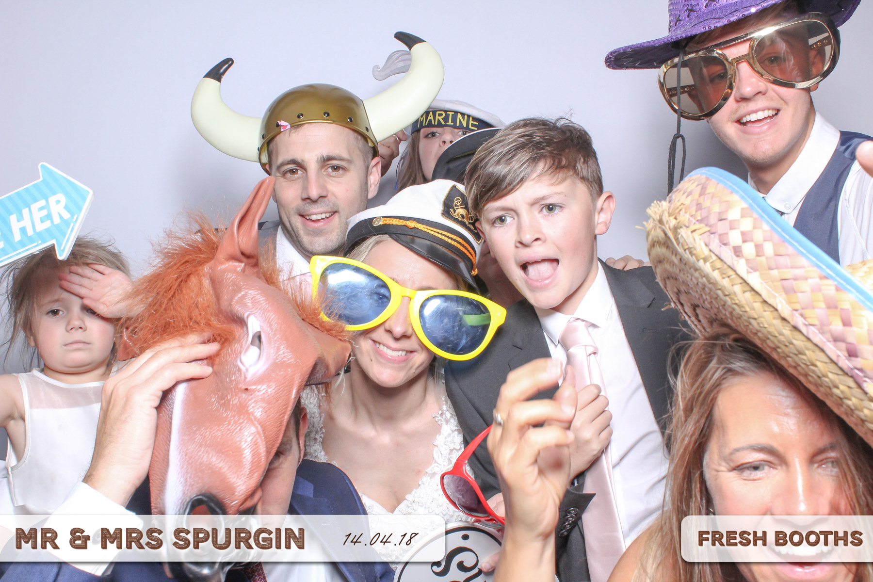 Mr & Mrs Spurgin | View more photos from the event at gallery.freshbooths.com/u/FreshBooths/Mr-Mrs-Spurgin