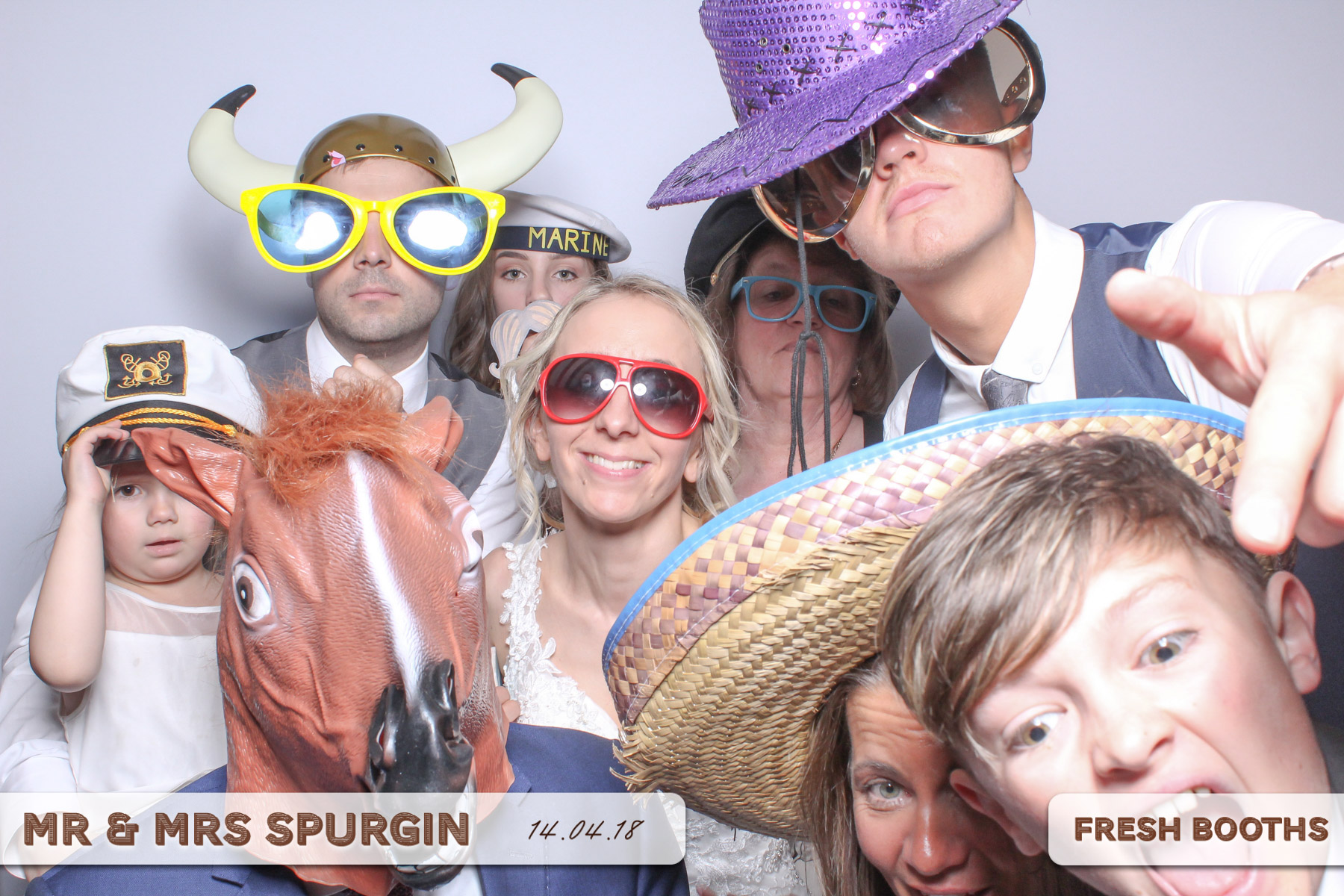 Mr & Mrs Spurgin | View more photos from the event at gallery.freshbooths.com/u/FreshBooths/Mr-Mrs-Spurgin