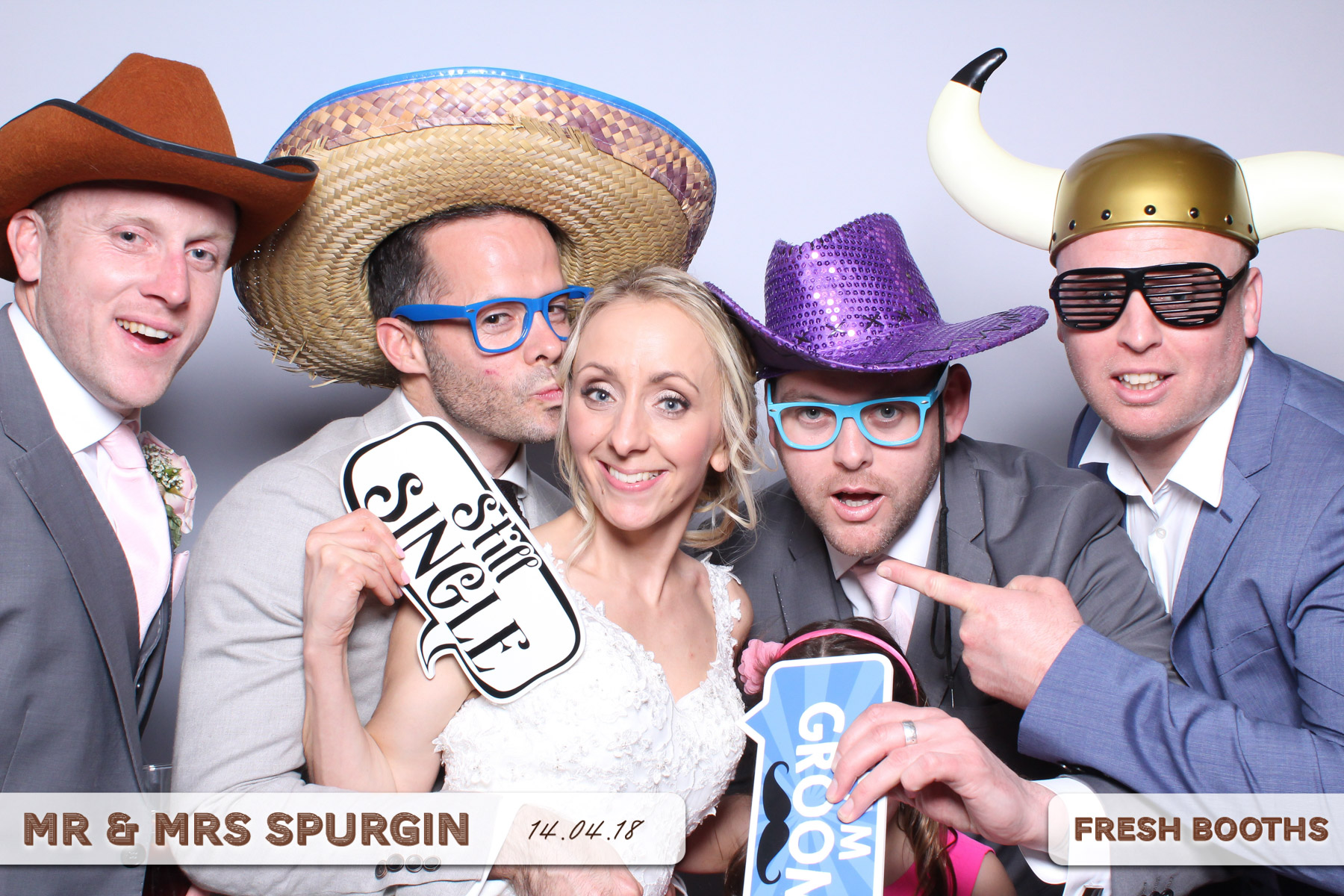 Mr & Mrs Spurgin | View more photos from the event at gallery.freshbooths.com/u/FreshBooths/Mr-Mrs-Spurgin