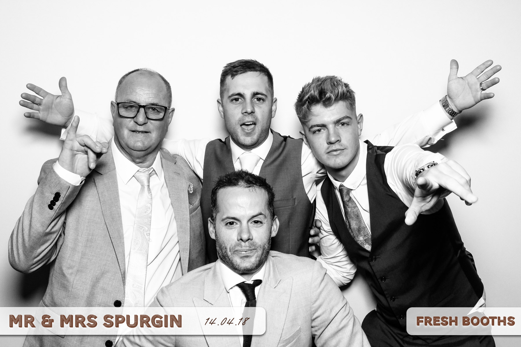 Mr & Mrs Spurgin | View more photos from the event at gallery.freshbooths.com/u/FreshBooths/Mr-Mrs-Spurgin