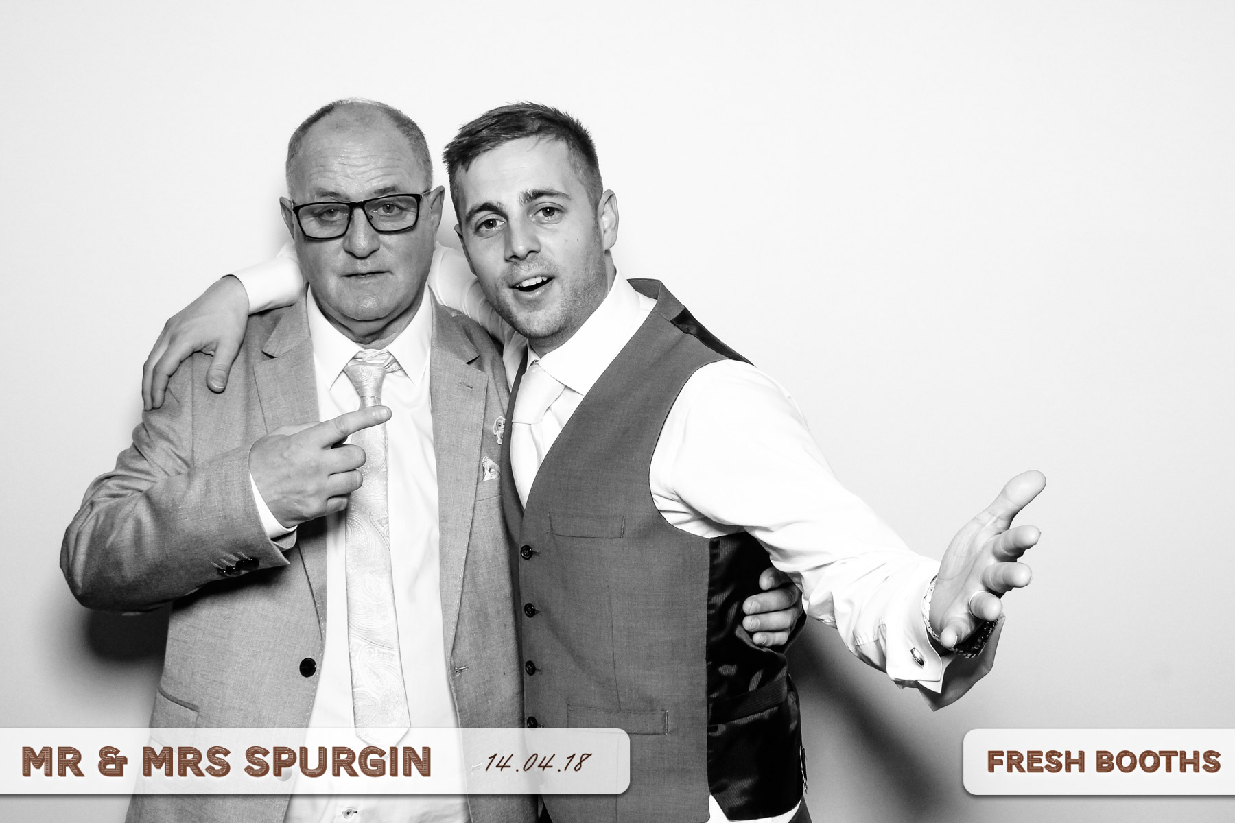Mr & Mrs Spurgin | View more photos from the event at gallery.freshbooths.com/u/FreshBooths/Mr-Mrs-Spurgin