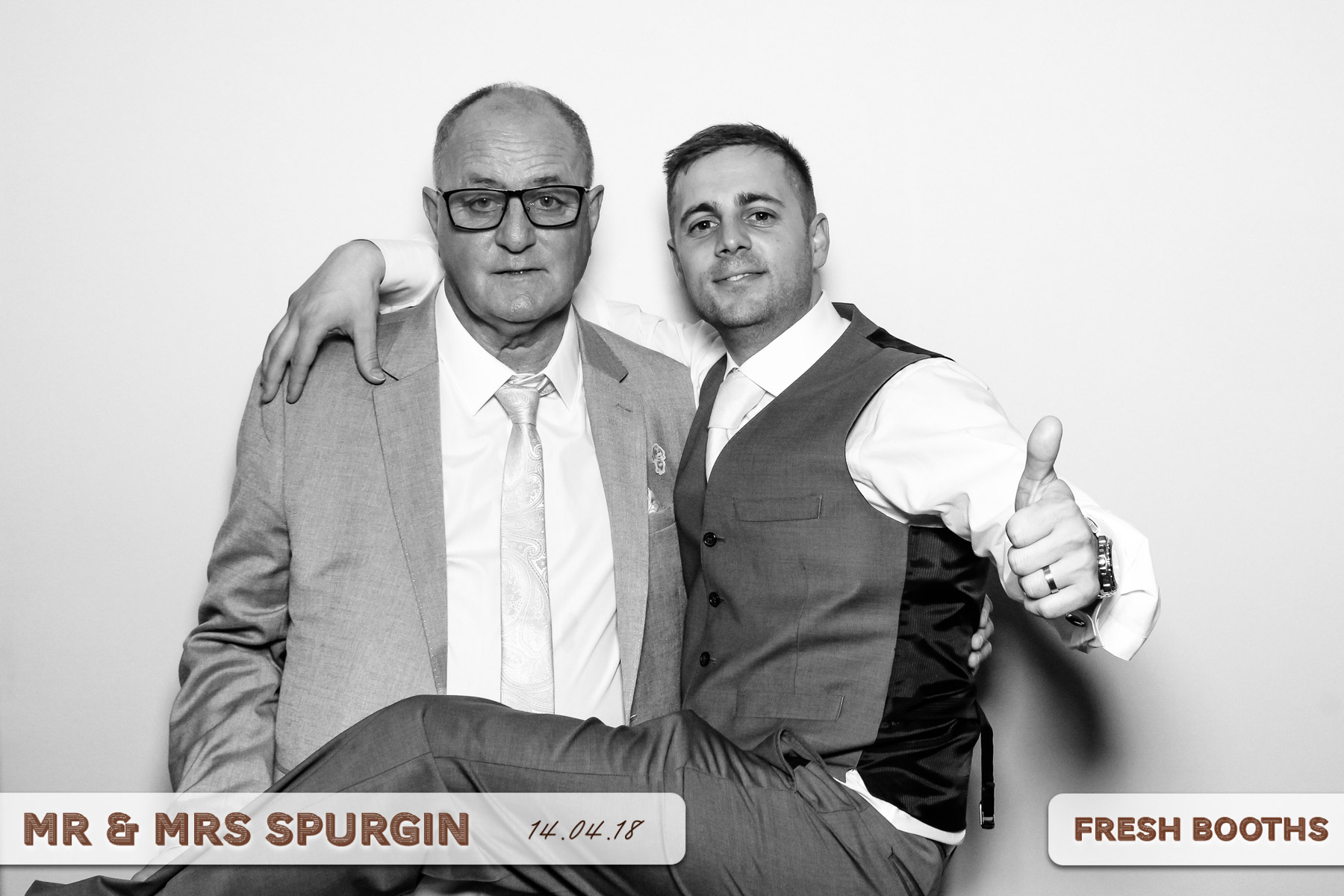 Mr & Mrs Spurgin | View more photos from the event at gallery.freshbooths.com/u/FreshBooths/Mr-Mrs-Spurgin