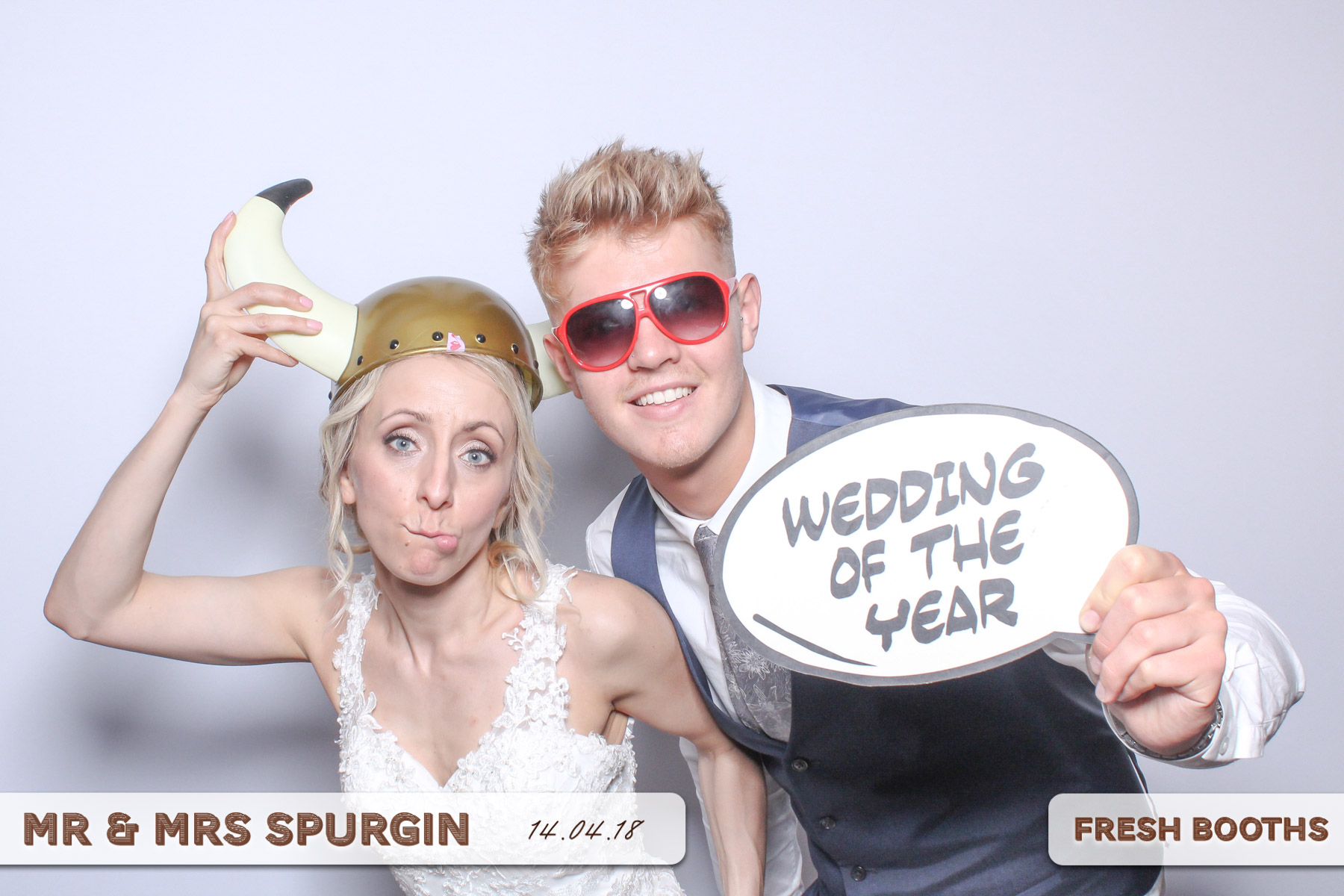 Mr & Mrs Spurgin | View more photos from the event at gallery.freshbooths.com/u/FreshBooths/Mr-Mrs-Spurgin