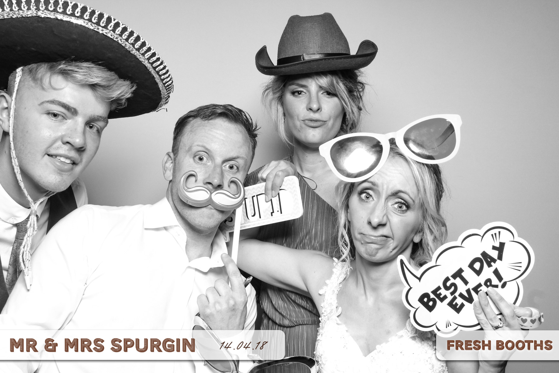 Mr & Mrs Spurgin | View more photos from the event at gallery.freshbooths.com/u/FreshBooths/Mr-Mrs-Spurgin