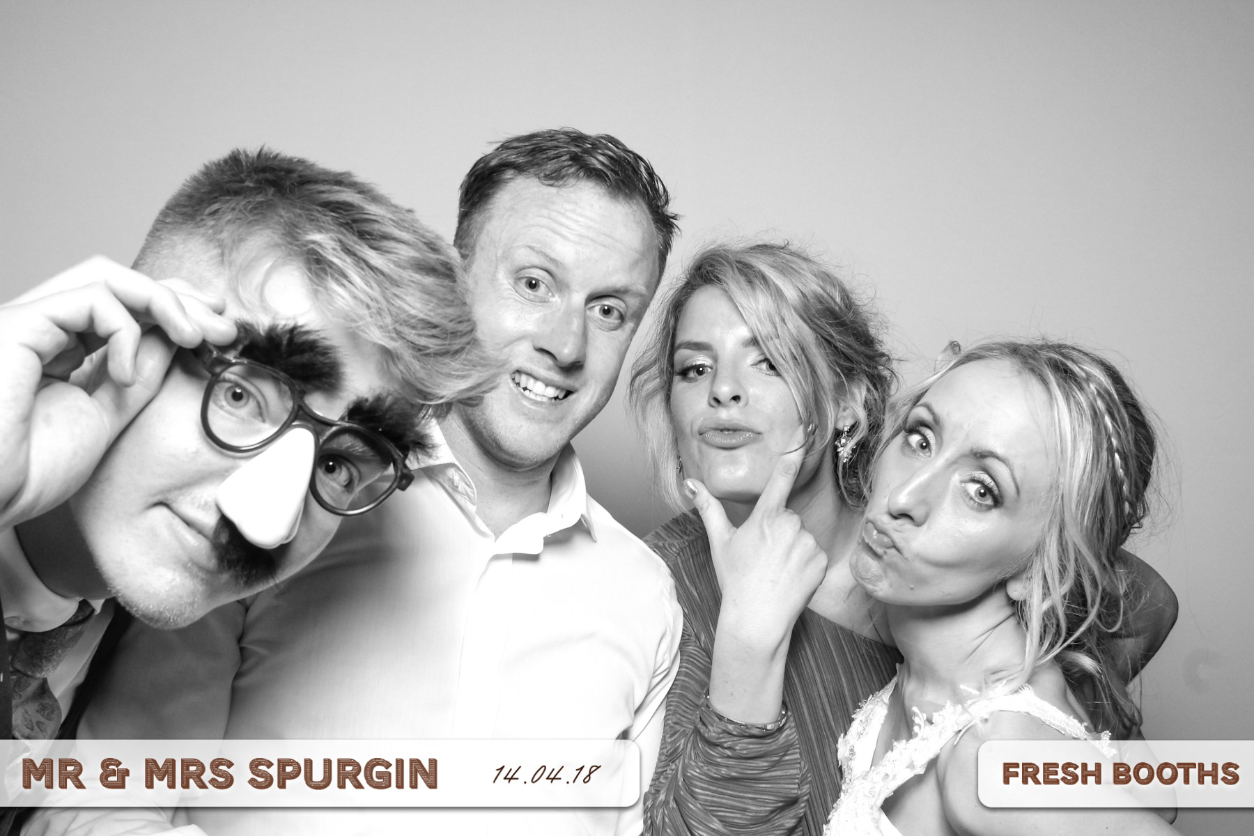 Mr & Mrs Spurgin | View more photos from the event at gallery.freshbooths.com/u/FreshBooths/Mr-Mrs-Spurgin