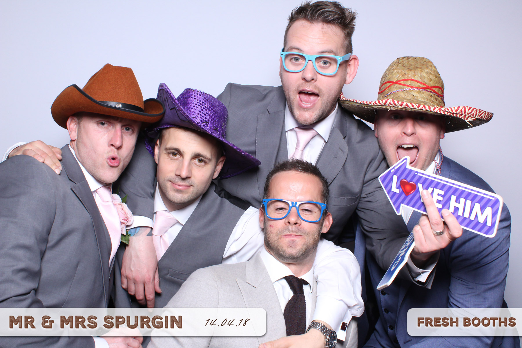 Mr & Mrs Spurgin | View more photos from the event at gallery.freshbooths.com/u/FreshBooths/Mr-Mrs-Spurgin