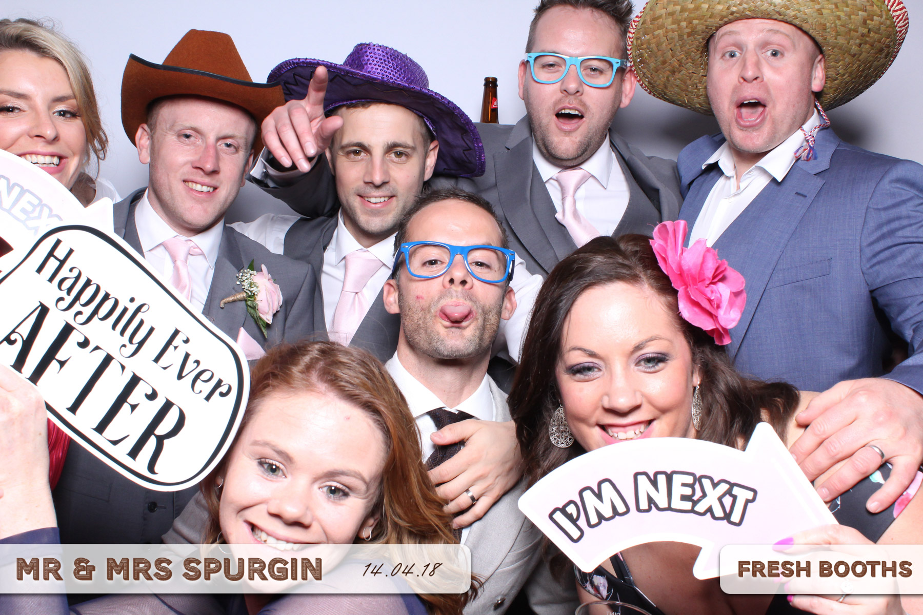 Mr & Mrs Spurgin | View more photos from the event at gallery.freshbooths.com/u/FreshBooths/Mr-Mrs-Spurgin