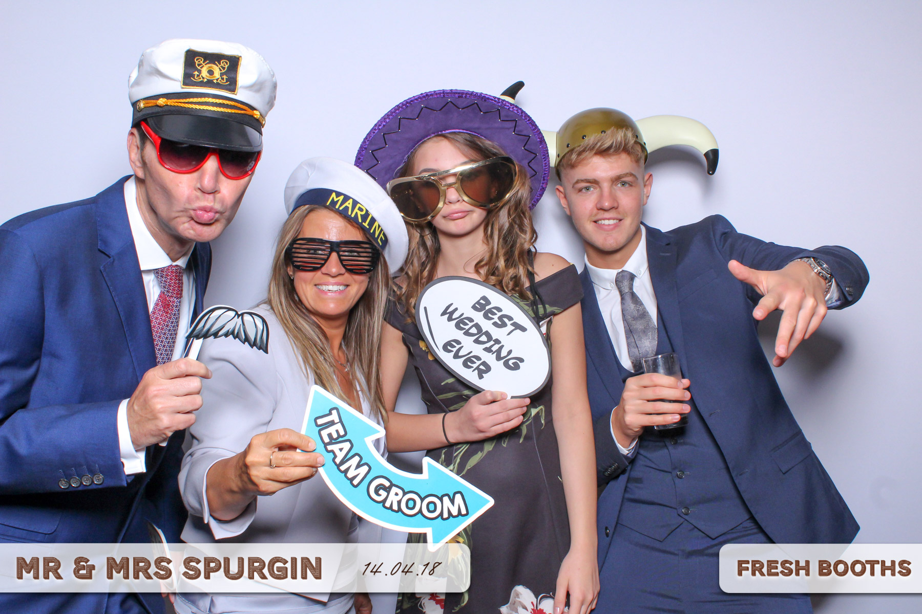 Mr & Mrs Spurgin | View more photos from the event at gallery.freshbooths.com/u/FreshBooths/Mr-Mrs-Spurgin