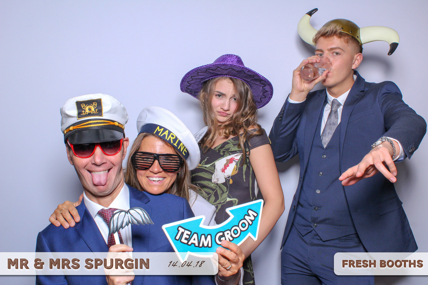 Mr & Mrs Spurgin | View more photos from the event at gallery.freshbooths.com/u/FreshBooths/Mr-Mrs-Spurgin