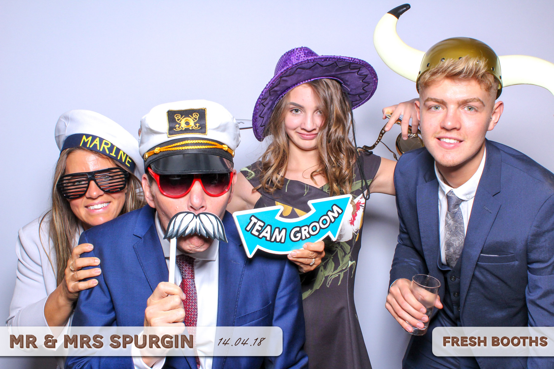 Mr & Mrs Spurgin | View more photos from the event at gallery.freshbooths.com/u/FreshBooths/Mr-Mrs-Spurgin
