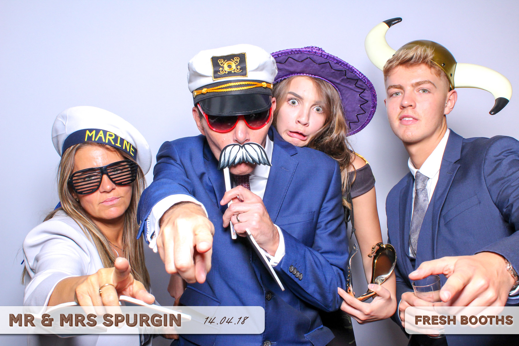 Mr & Mrs Spurgin | View more photos from the event at gallery.freshbooths.com/u/FreshBooths/Mr-Mrs-Spurgin