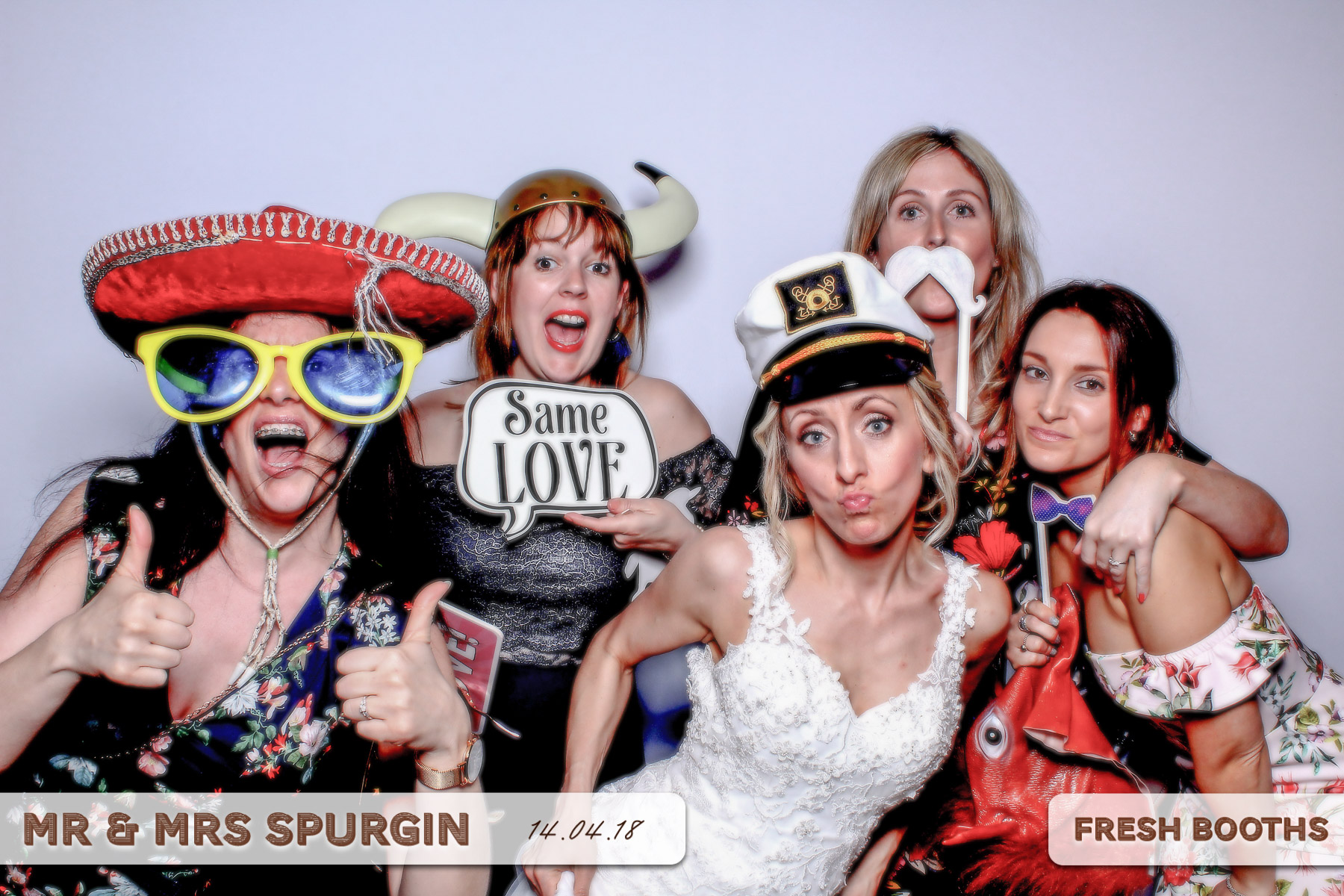 Mr & Mrs Spurgin | View more photos from the event at gallery.freshbooths.com/u/FreshBooths/Mr-Mrs-Spurgin