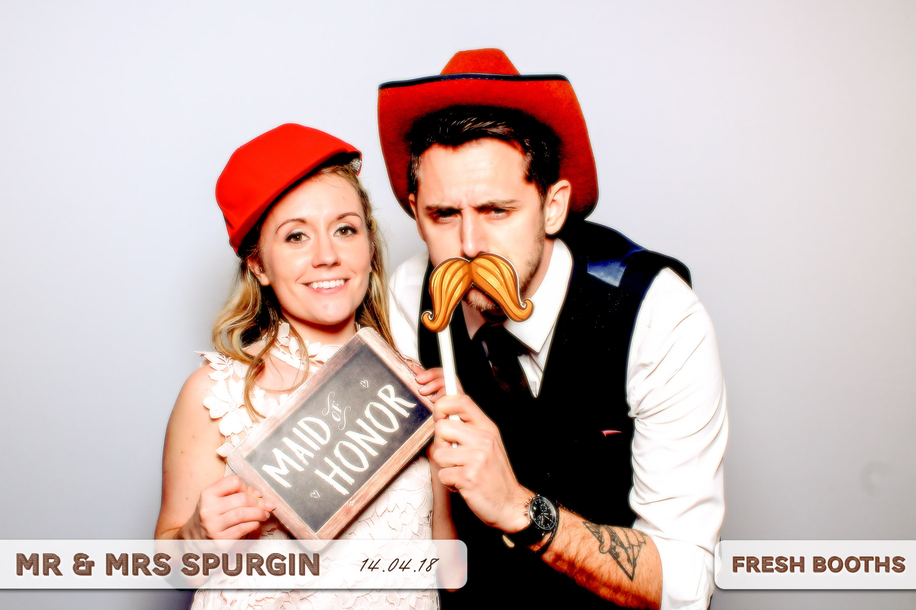 Mr & Mrs Spurgin | View more photos from the event at gallery.freshbooths.com/u/FreshBooths/Mr-Mrs-Spurgin