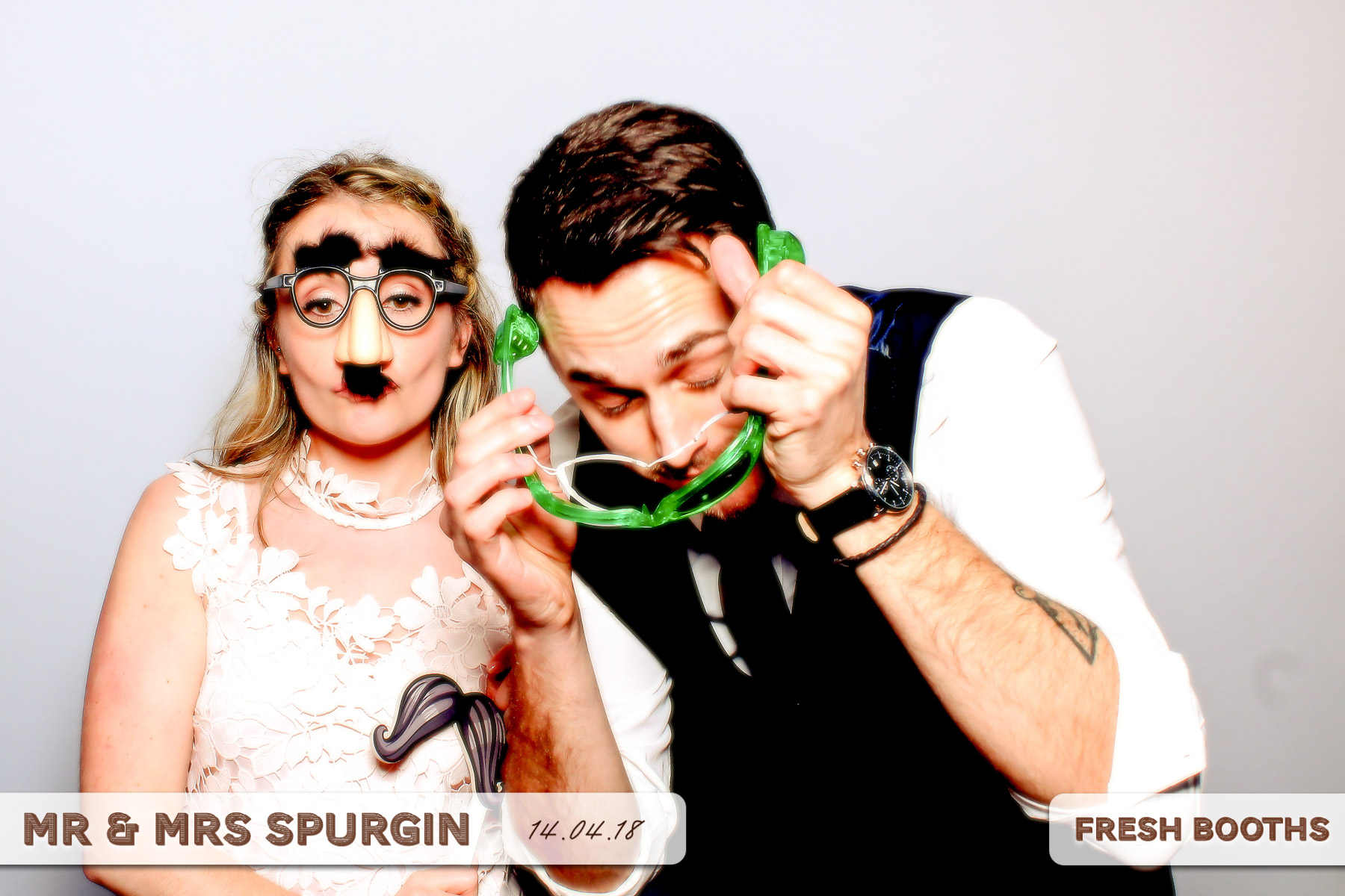 Mr & Mrs Spurgin | View more photos from the event at gallery.freshbooths.com/u/FreshBooths/Mr-Mrs-Spurgin