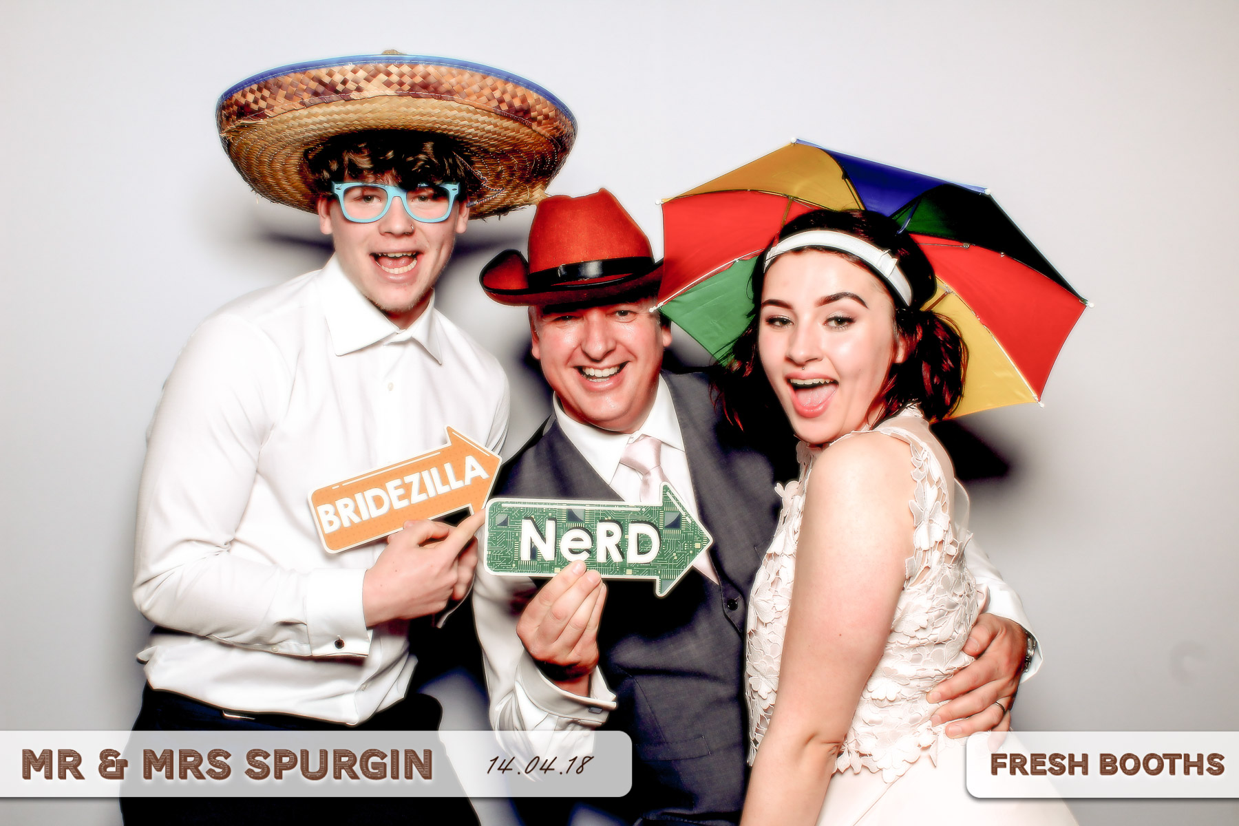 Mr & Mrs Spurgin | View more photos from the event at gallery.freshbooths.com/u/FreshBooths/Mr-Mrs-Spurgin