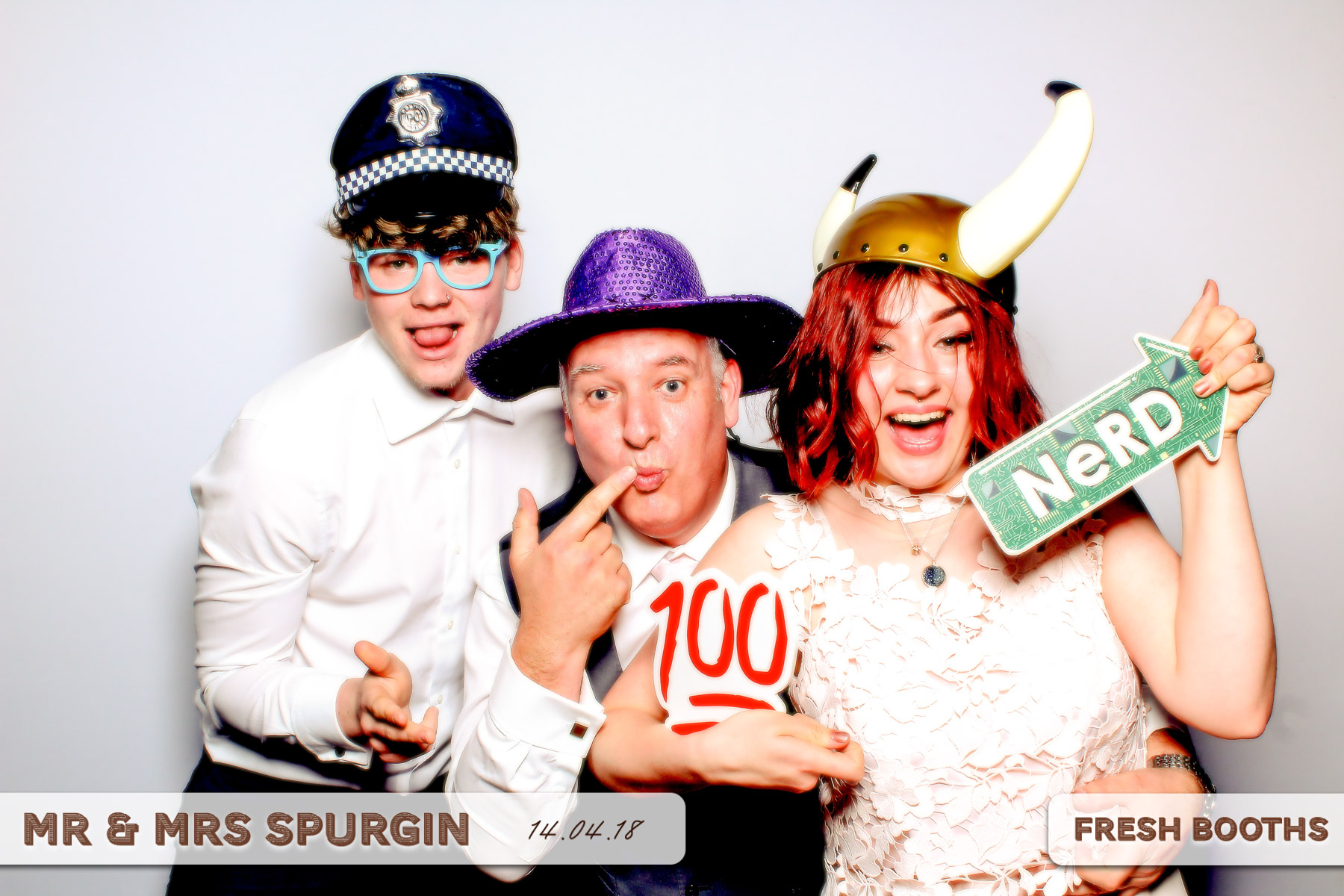 Mr & Mrs Spurgin | View more photos from the event at gallery.freshbooths.com/u/FreshBooths/Mr-Mrs-Spurgin