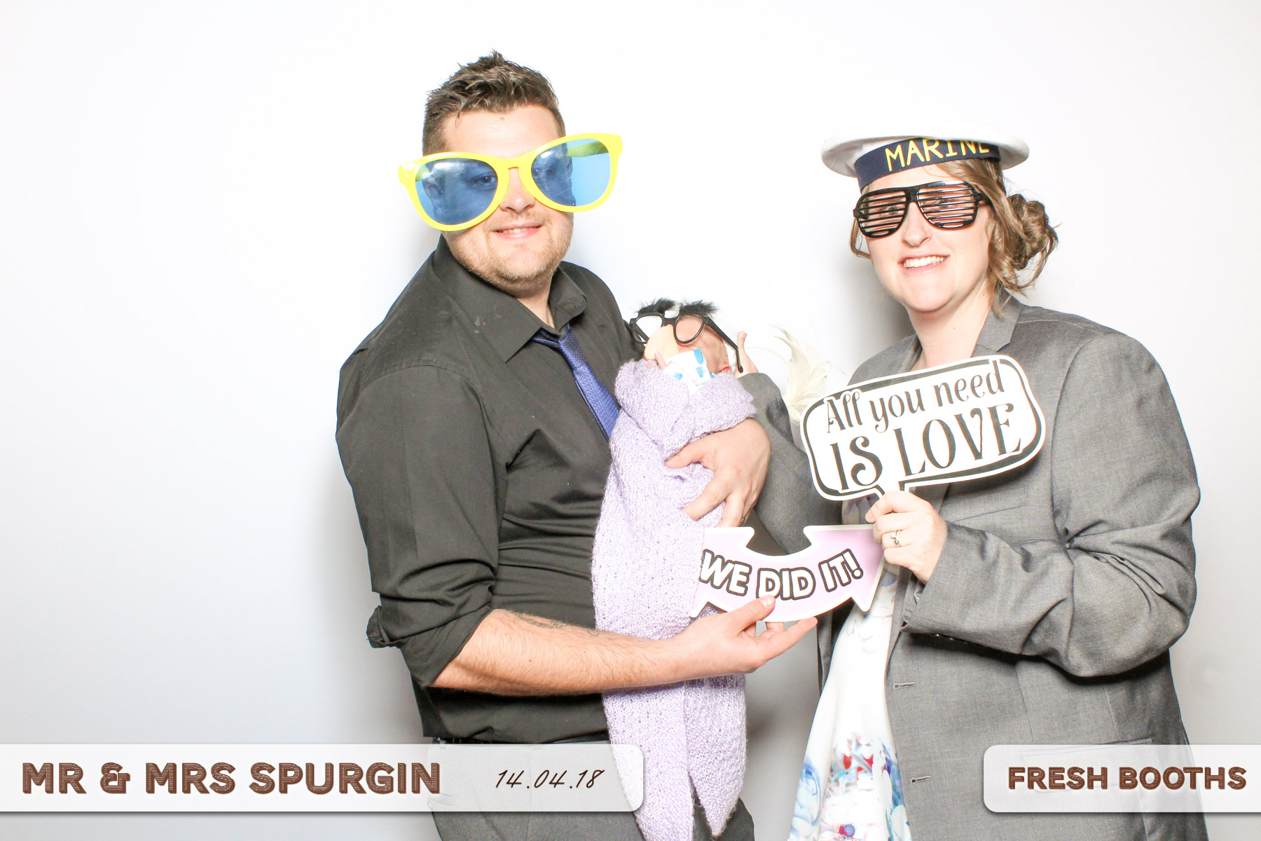 Mr & Mrs Spurgin | View more photos from the event at gallery.freshbooths.com/u/FreshBooths/Mr-Mrs-Spurgin