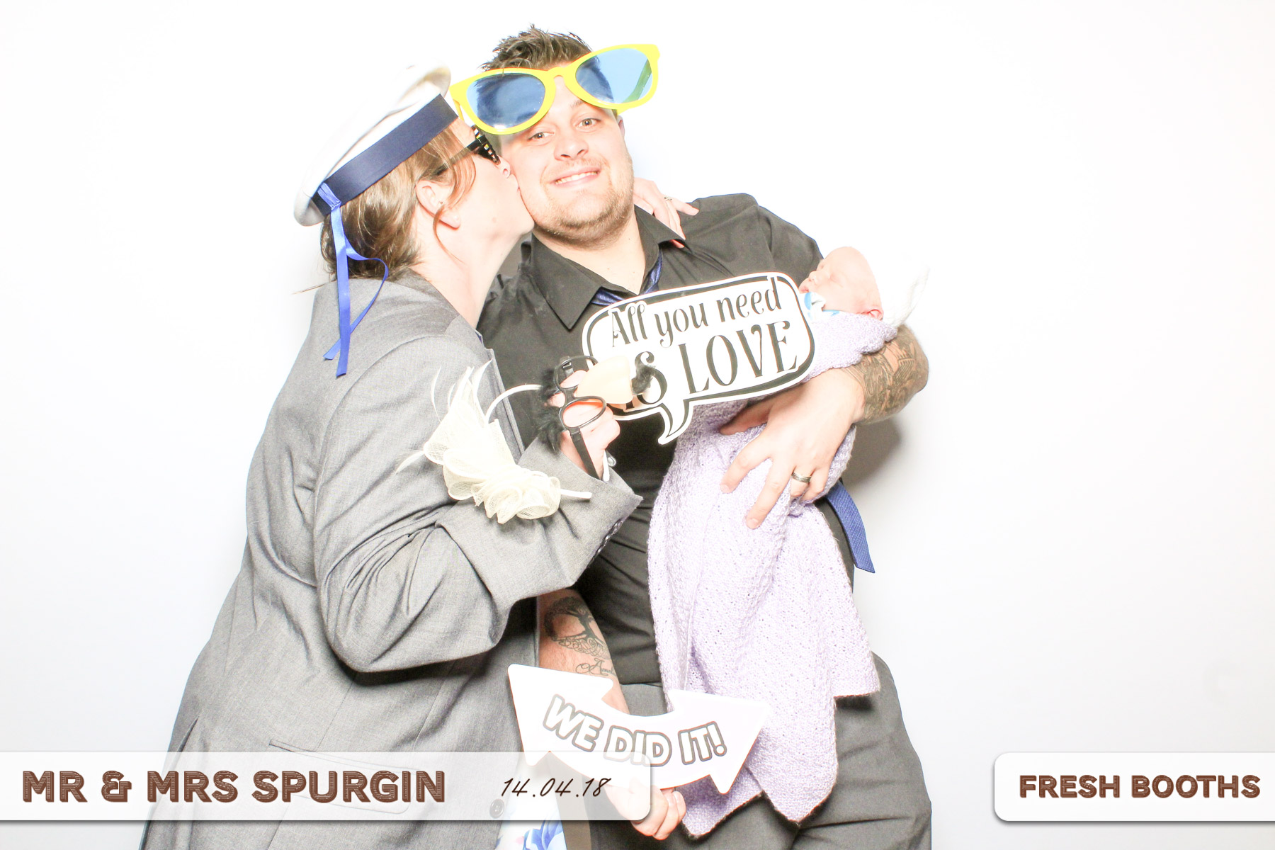 Mr & Mrs Spurgin | View more photos from the event at gallery.freshbooths.com/u/FreshBooths/Mr-Mrs-Spurgin