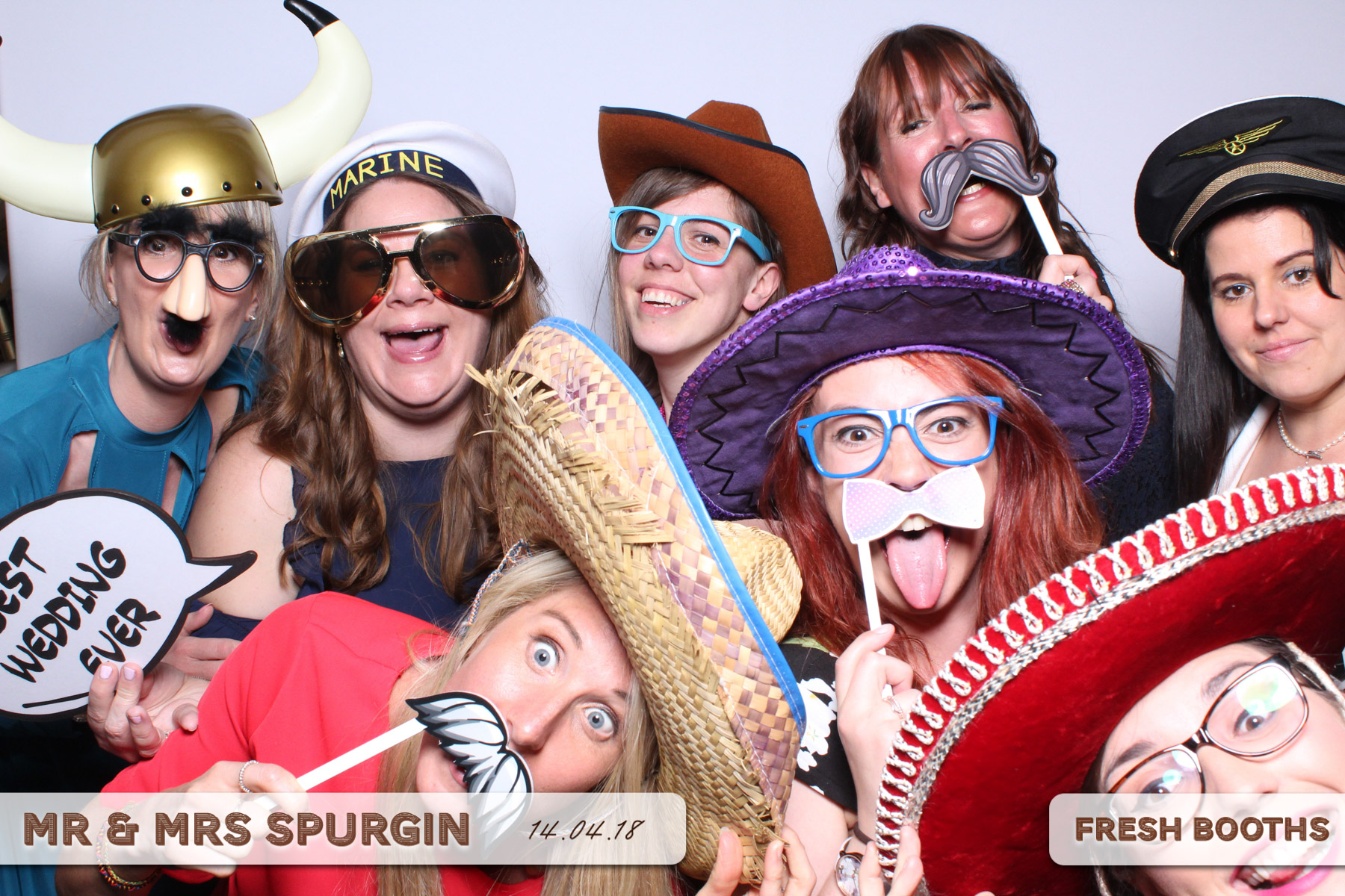 Mr & Mrs Spurgin | View more photos from the event at gallery.freshbooths.com/u/FreshBooths/Mr-Mrs-Spurgin