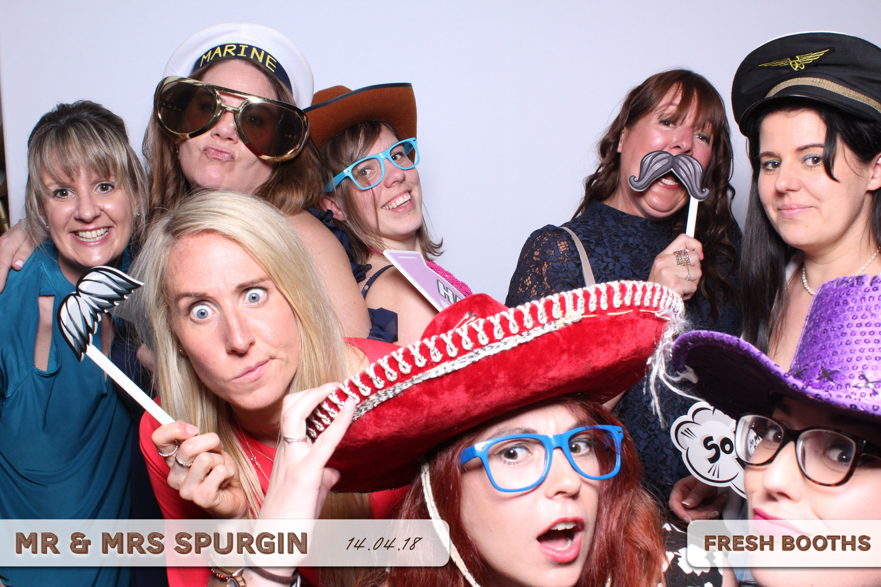 Mr & Mrs Spurgin | View more photos from the event at gallery.freshbooths.com/u/FreshBooths/Mr-Mrs-Spurgin