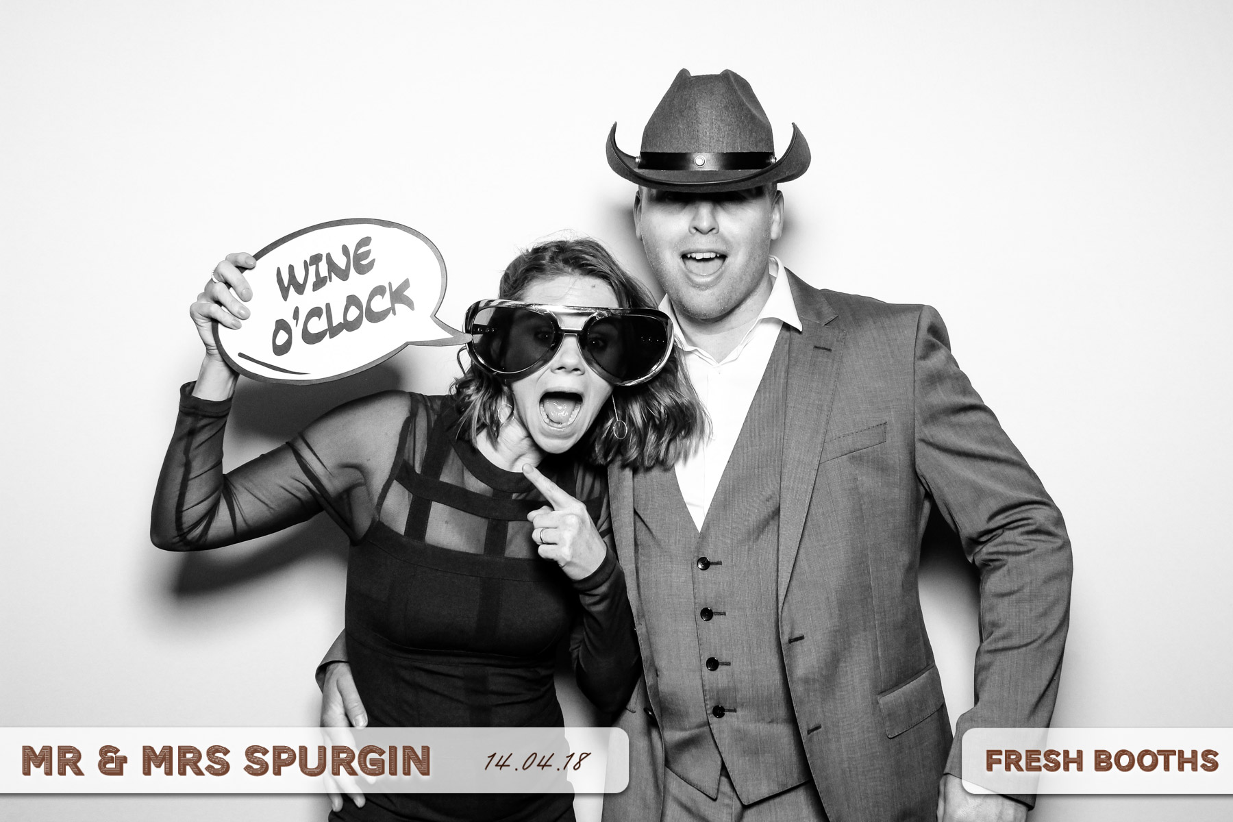 Mr & Mrs Spurgin | View more photos from the event at gallery.freshbooths.com/u/FreshBooths/Mr-Mrs-Spurgin