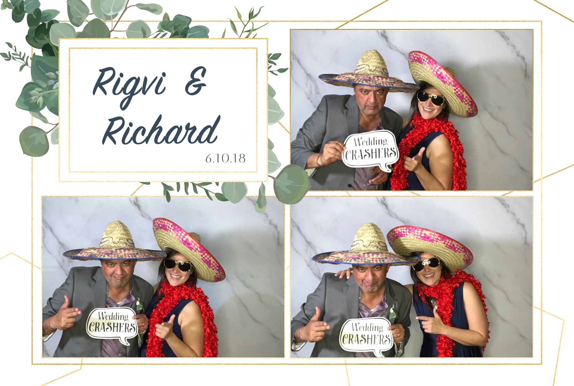 Rigvi & Richard's Wedding  | View more photos from the event at gallery.freshbooths.com/u/FreshBooths/Rigvi-Richards-Wedding