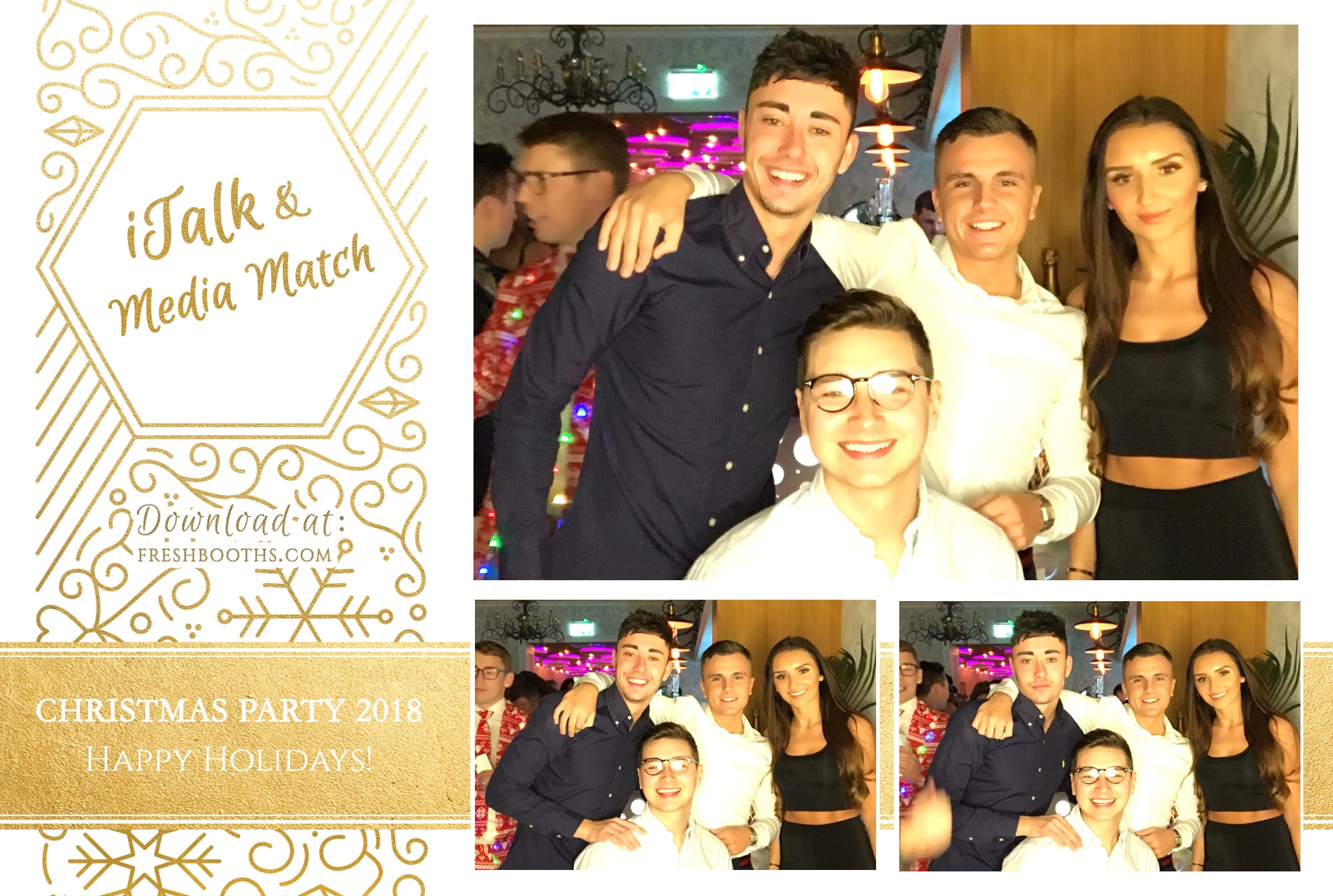 iTalk & Media Match Christmas Party | View more photos from the event at gallery.freshbooths.com/u/FreshBooths/iTalk-Media-Match-Christmas-Party