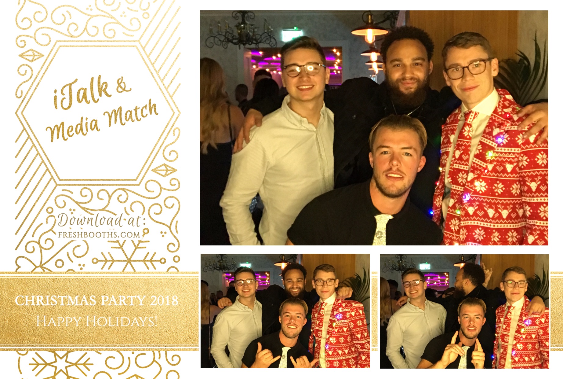 iTalk & Media Match Christmas Party | View more photos from the event at gallery.freshbooths.com/u/FreshBooths/iTalk-Media-Match-Christmas-Party