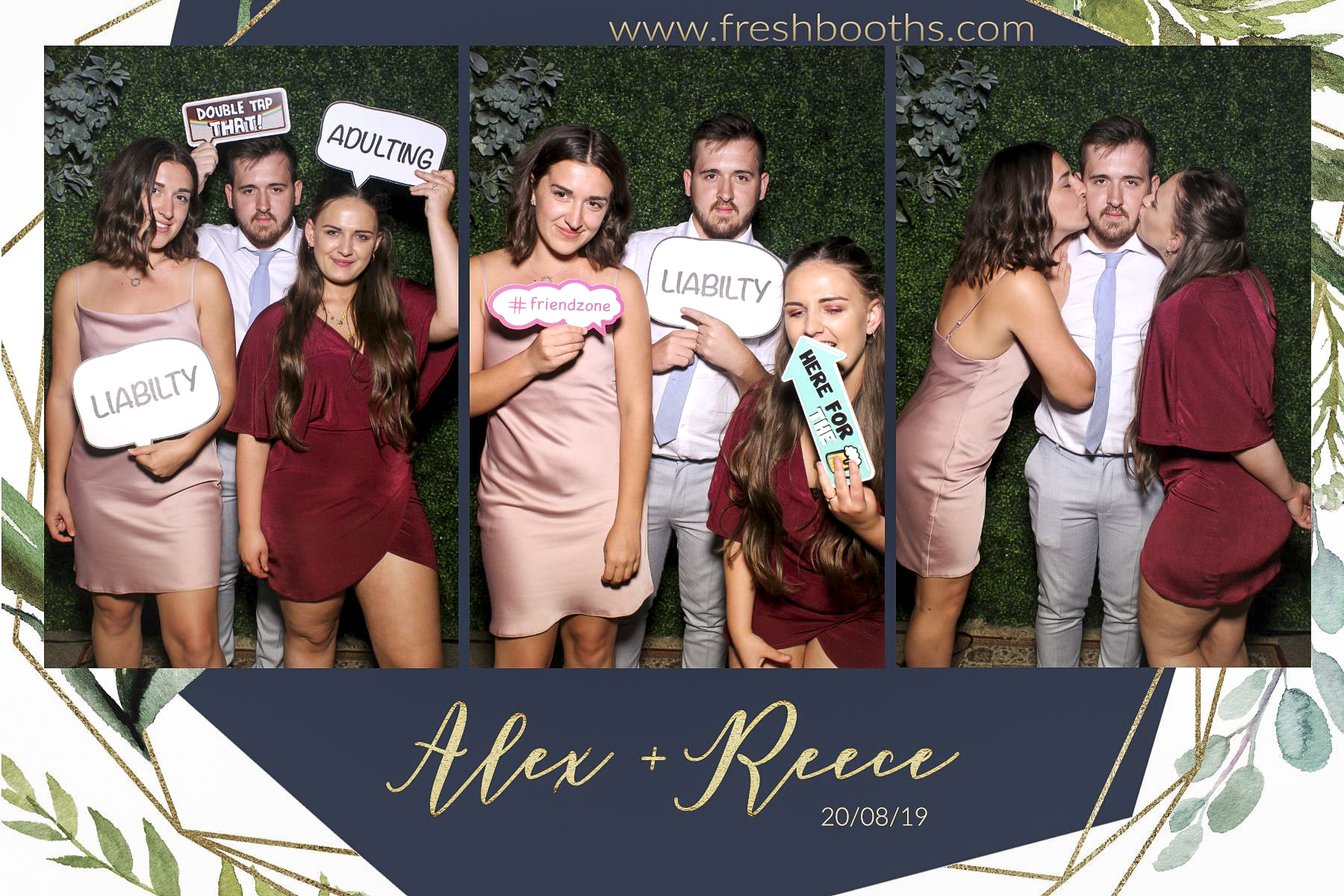 Alex & Reece Wedding - Selfie Mirror | View more photos from the event at gallery.freshbooths.com/u/FreshBooths/Alex-Reece-Wedding-Selfie-Mirror