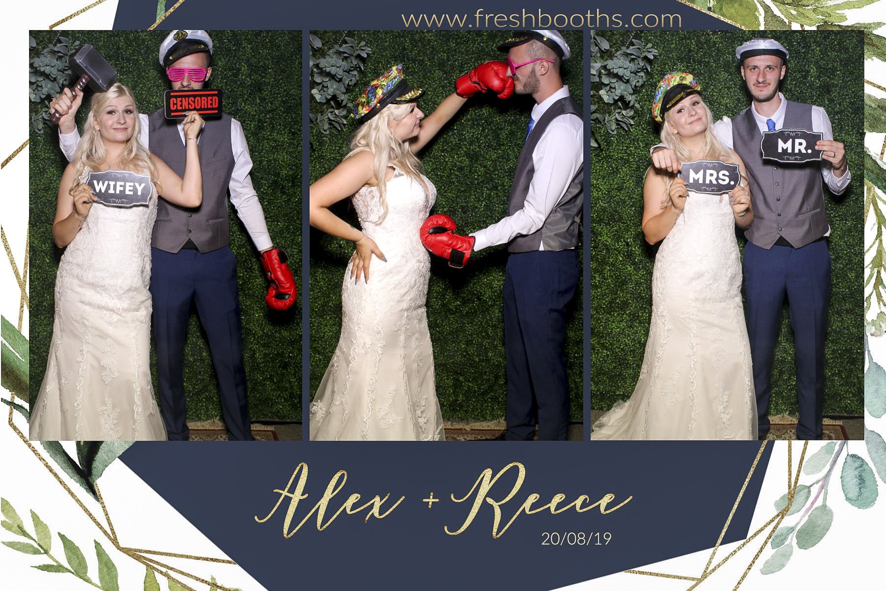 Alex & Reece Wedding - Selfie Mirror | View more photos from the event at gallery.freshbooths.com/u/FreshBooths/Alex-Reece-Wedding-Selfie-Mirror