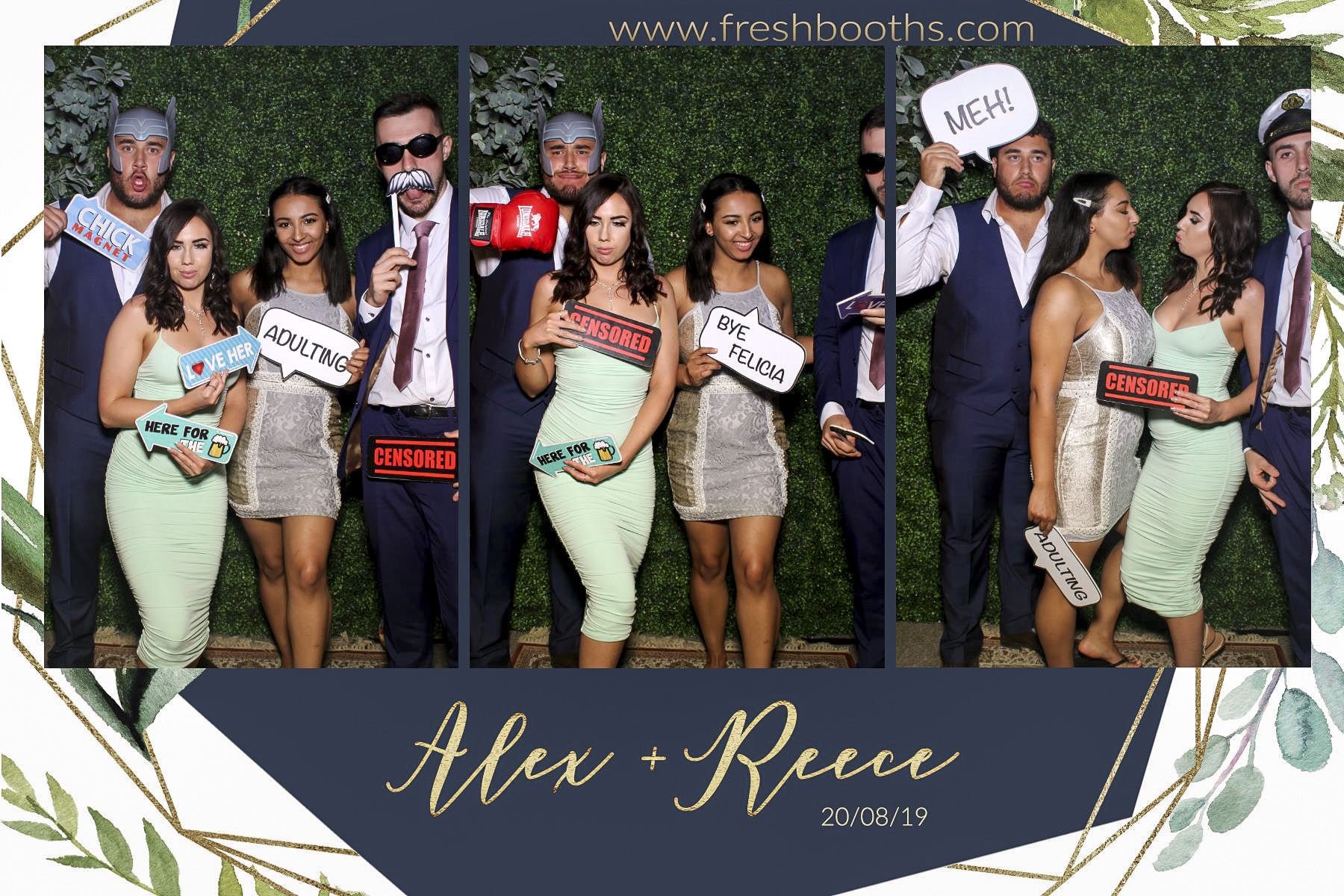 Alex & Reece Wedding - Selfie Mirror | View more photos from the event at gallery.freshbooths.com/u/FreshBooths/Alex-Reece-Wedding-Selfie-Mirror