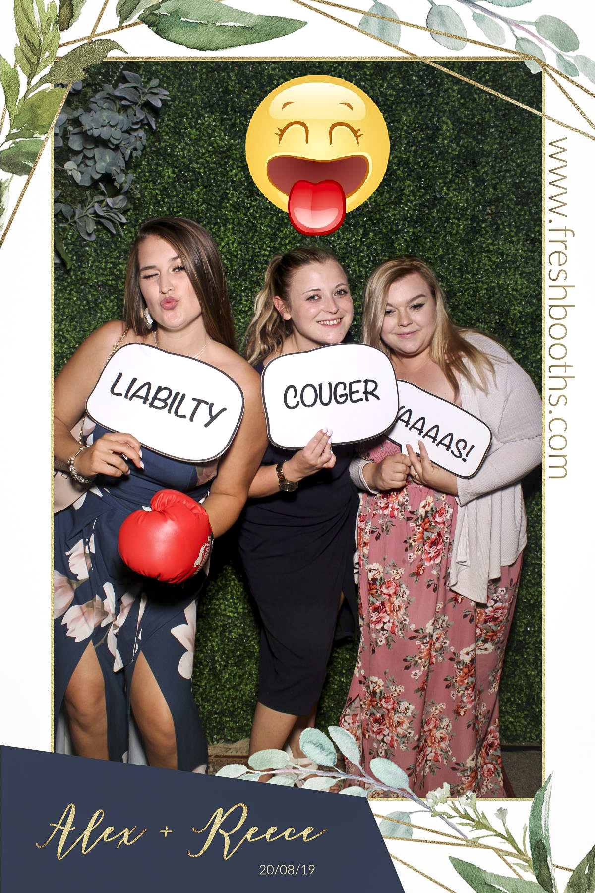 Alex & Reece Wedding - Selfie Mirror | View more photos from the event at gallery.freshbooths.com/u/FreshBooths/Alex-Reece-Wedding-Selfie-Mirror