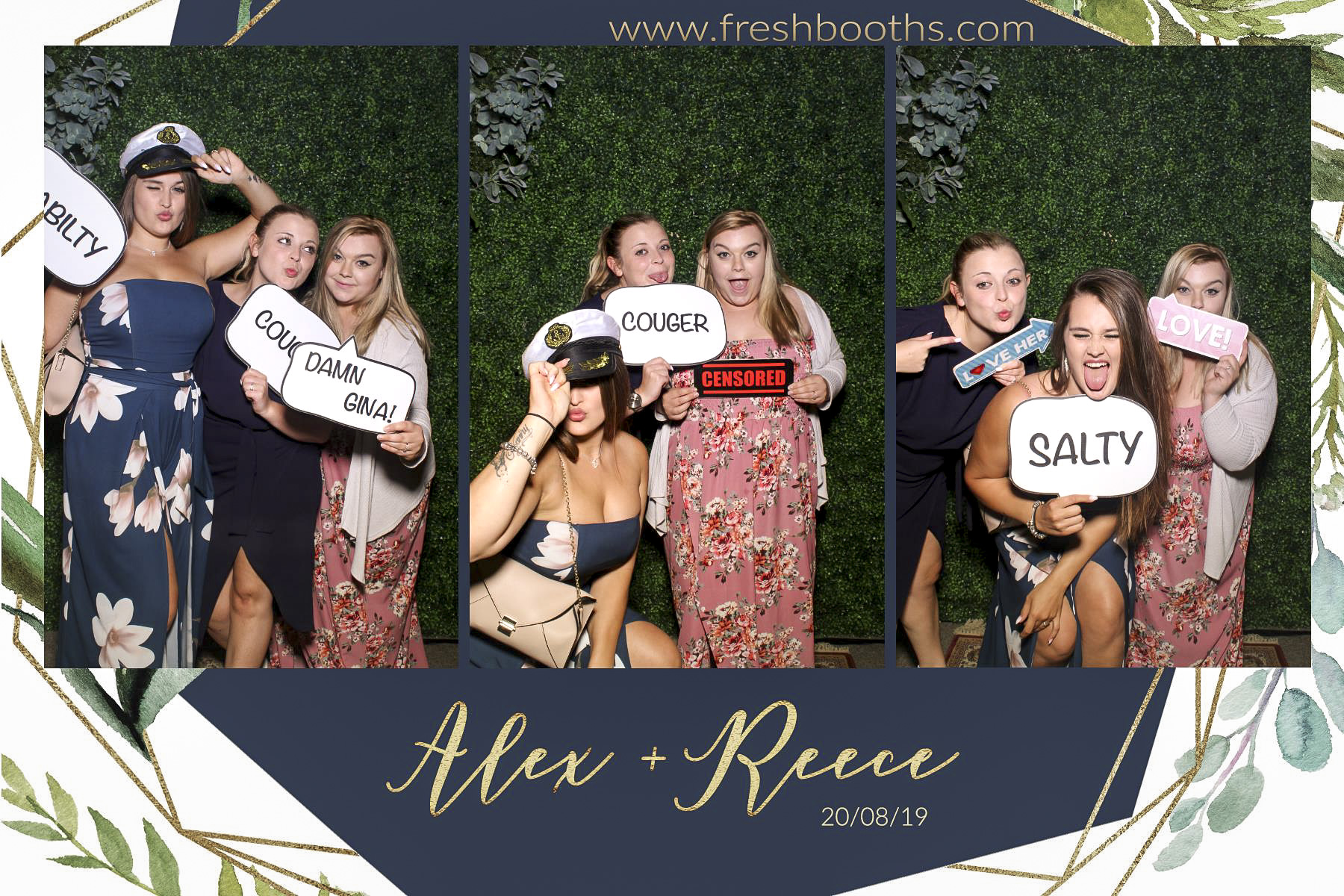 Alex & Reece Wedding - Selfie Mirror | View more photos from the event at gallery.freshbooths.com/u/FreshBooths/Alex-Reece-Wedding-Selfie-Mirror