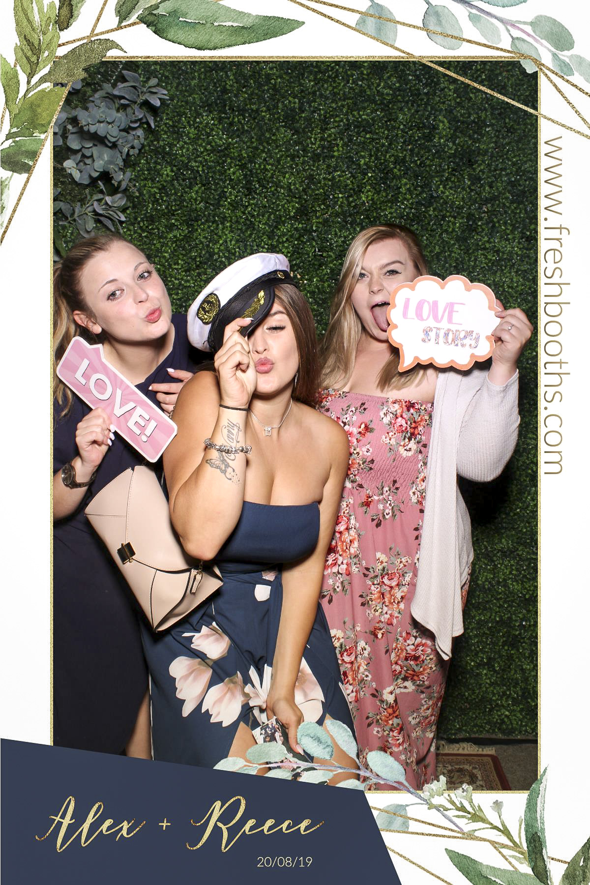 Alex & Reece Wedding - Selfie Mirror | View more photos from the event at gallery.freshbooths.com/u/FreshBooths/Alex-Reece-Wedding-Selfie-Mirror