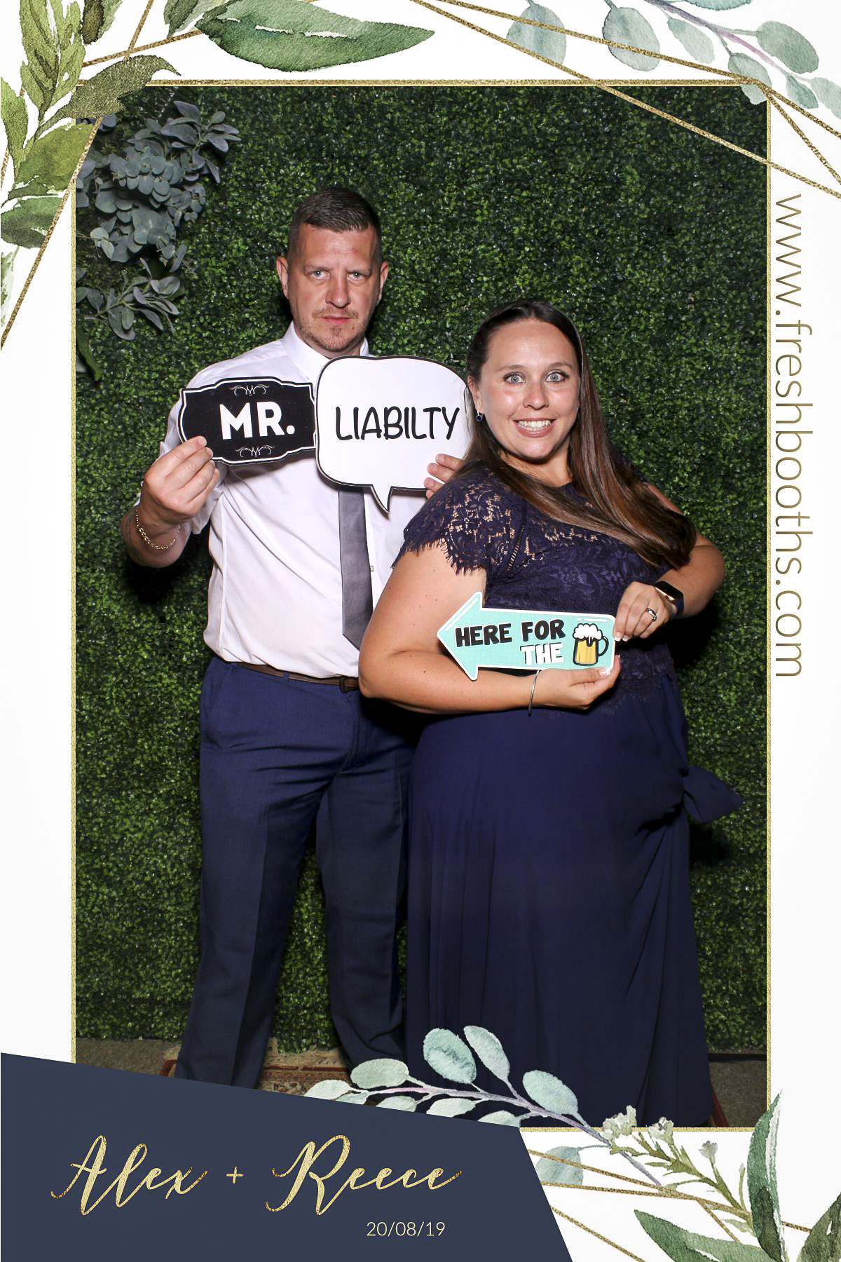 Alex & Reece Wedding - Selfie Mirror | View more photos from the event at gallery.freshbooths.com/u/FreshBooths/Alex-Reece-Wedding-Selfie-Mirror